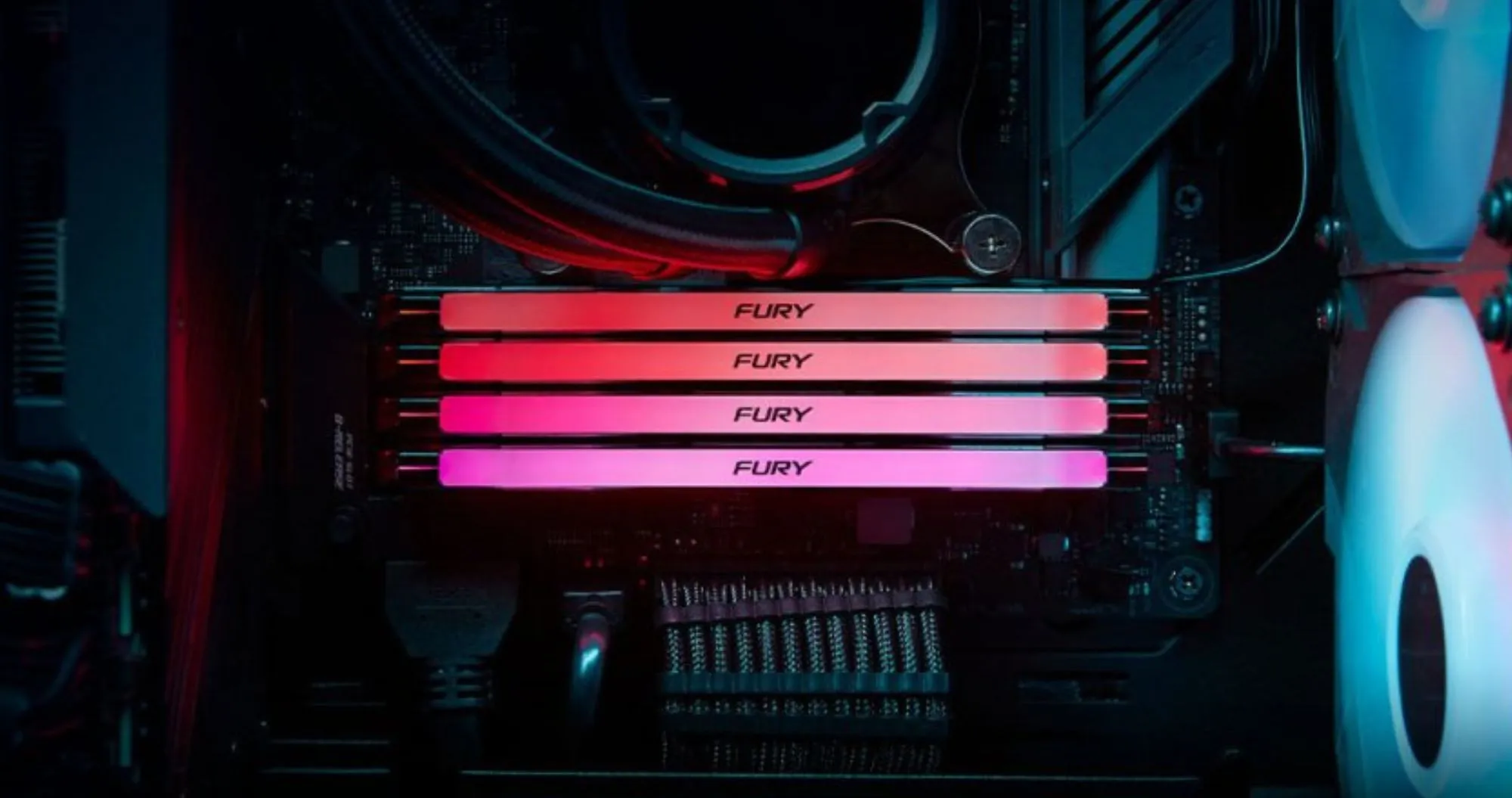 Оперативна памʼять Kingston Fury Renegade RGB DDR5 32GB 2x16GB 6400MHz (KF564C32RSAK2-32)