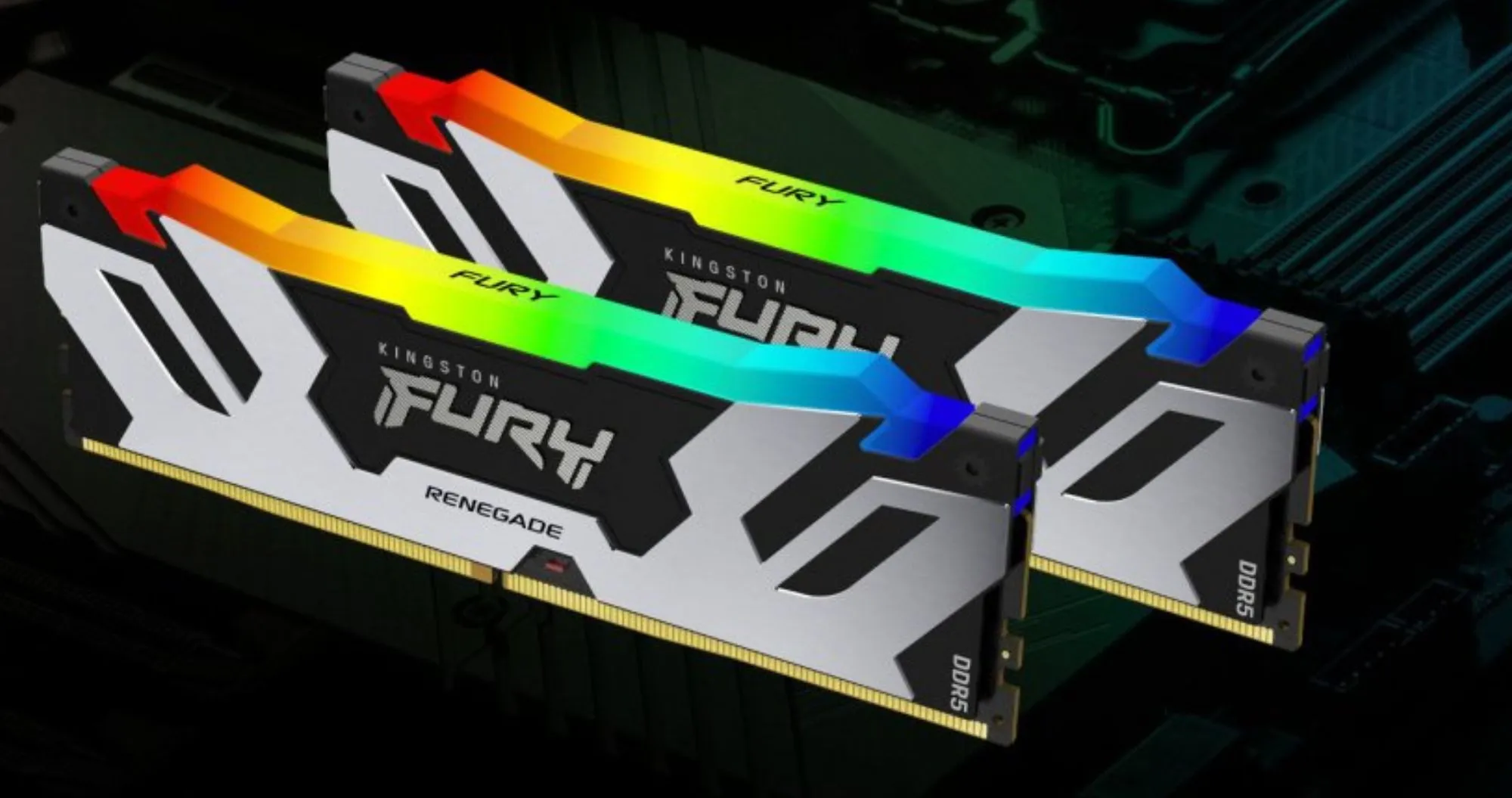 Оперативная память Kingston Fury Renegade RGB DDR5 32GB 2x16GB 6400MHz (KF564C32RSAK2-32)