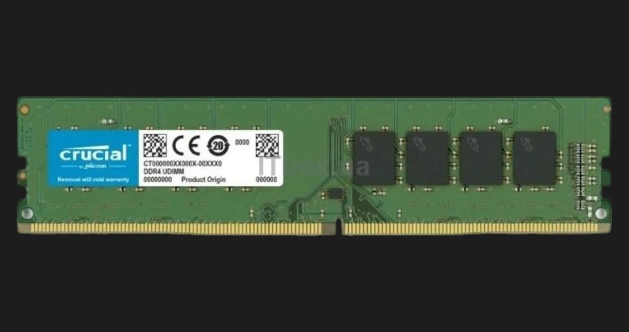 Оперативна памʼять Micron DDR4 16GB 1x16GB 3200MHz (CT16G4DFRA32AT)