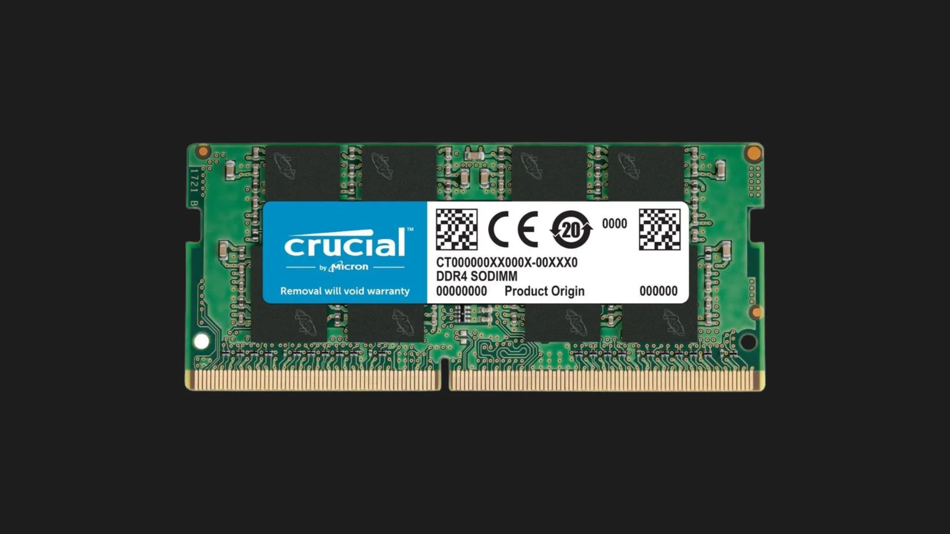 Оперативна памʼять Crucial DDR4 64GB 2x32GB 3200MHz (CT2K32G4SFD832A)