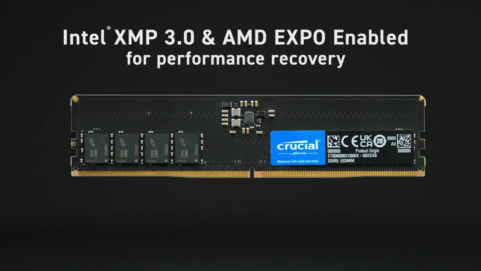 Оперативна памʼять Crucial DDR5 16GB 1x16GB 5600MHz (CT16G56C46U5)