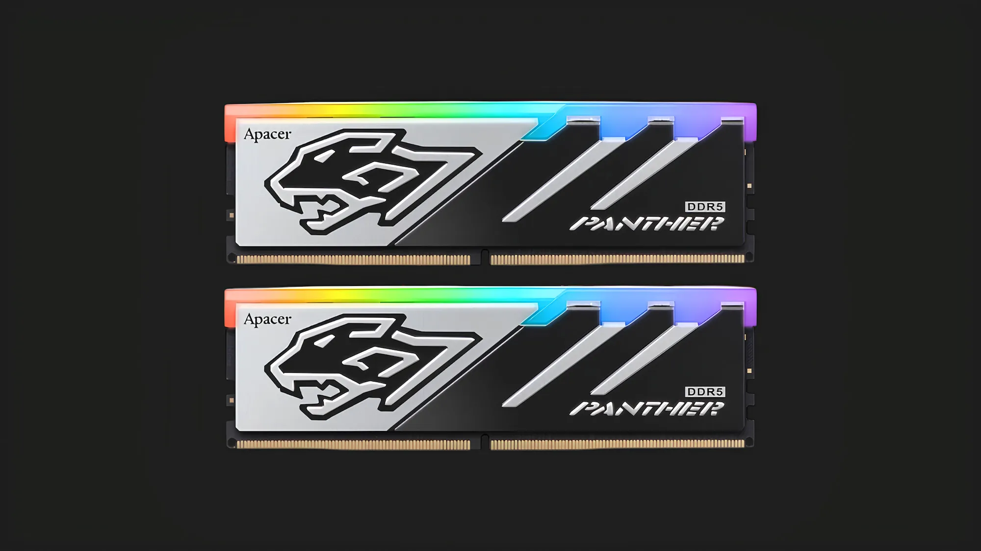 Оперативна памʼять Apacer Panther RGB DDR5 32GB 2x16GB 5600MHz (AH5U32G56C5229BAA-2)