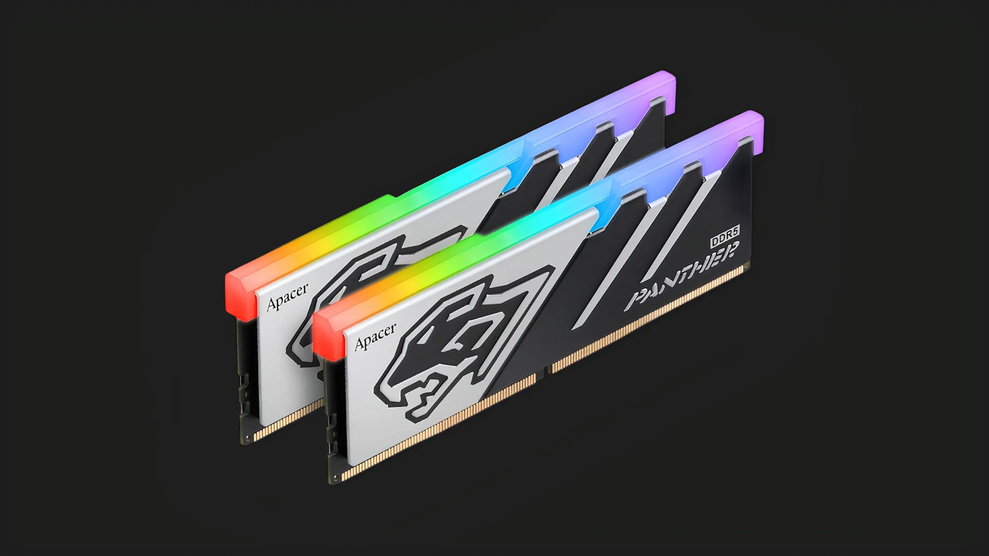 Оперативна памʼять Apacer Panther RGB DDR5 32GB 2x16GB 5600MHz (AH5U32G56C5229BAA-2)