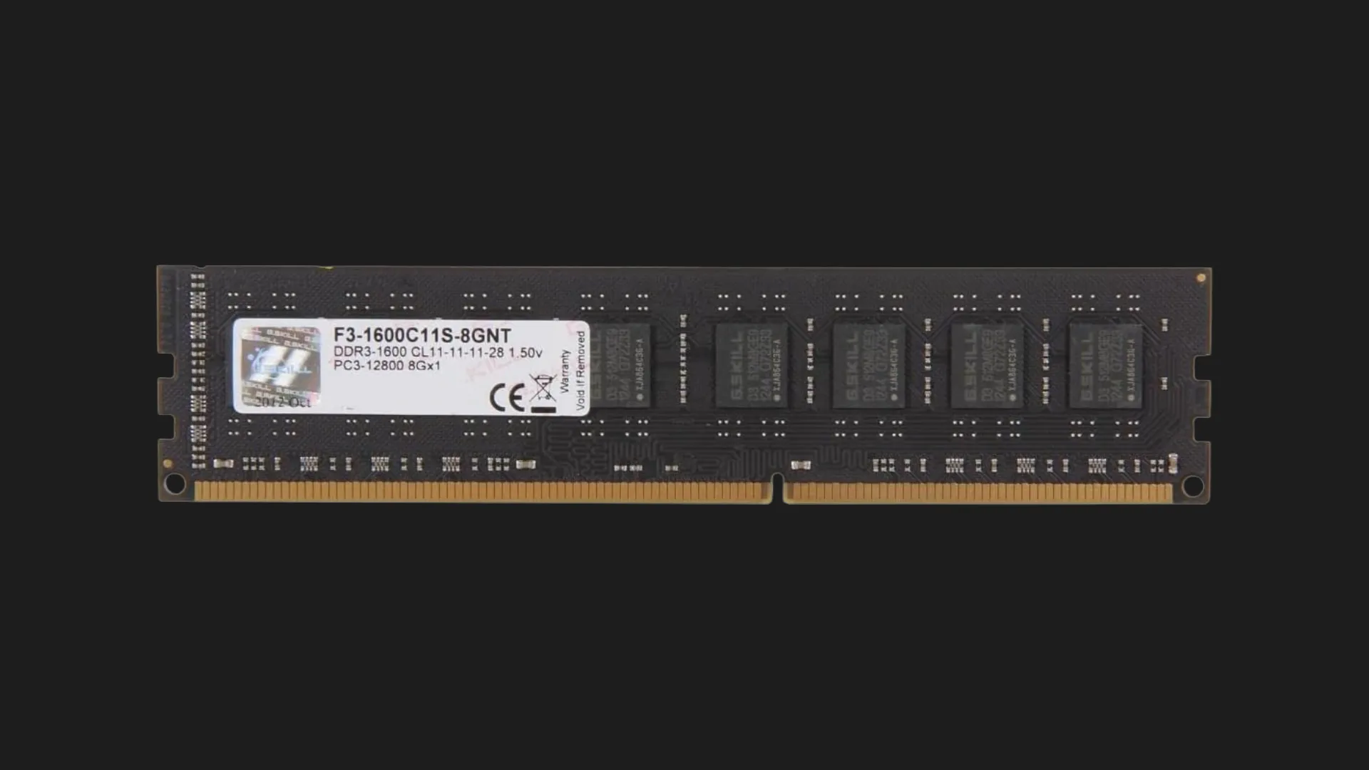 Оперативная память G.Skill Value DDR3 8GB 1x8GB 1600MHz (F3-1600C11S-8GNT)