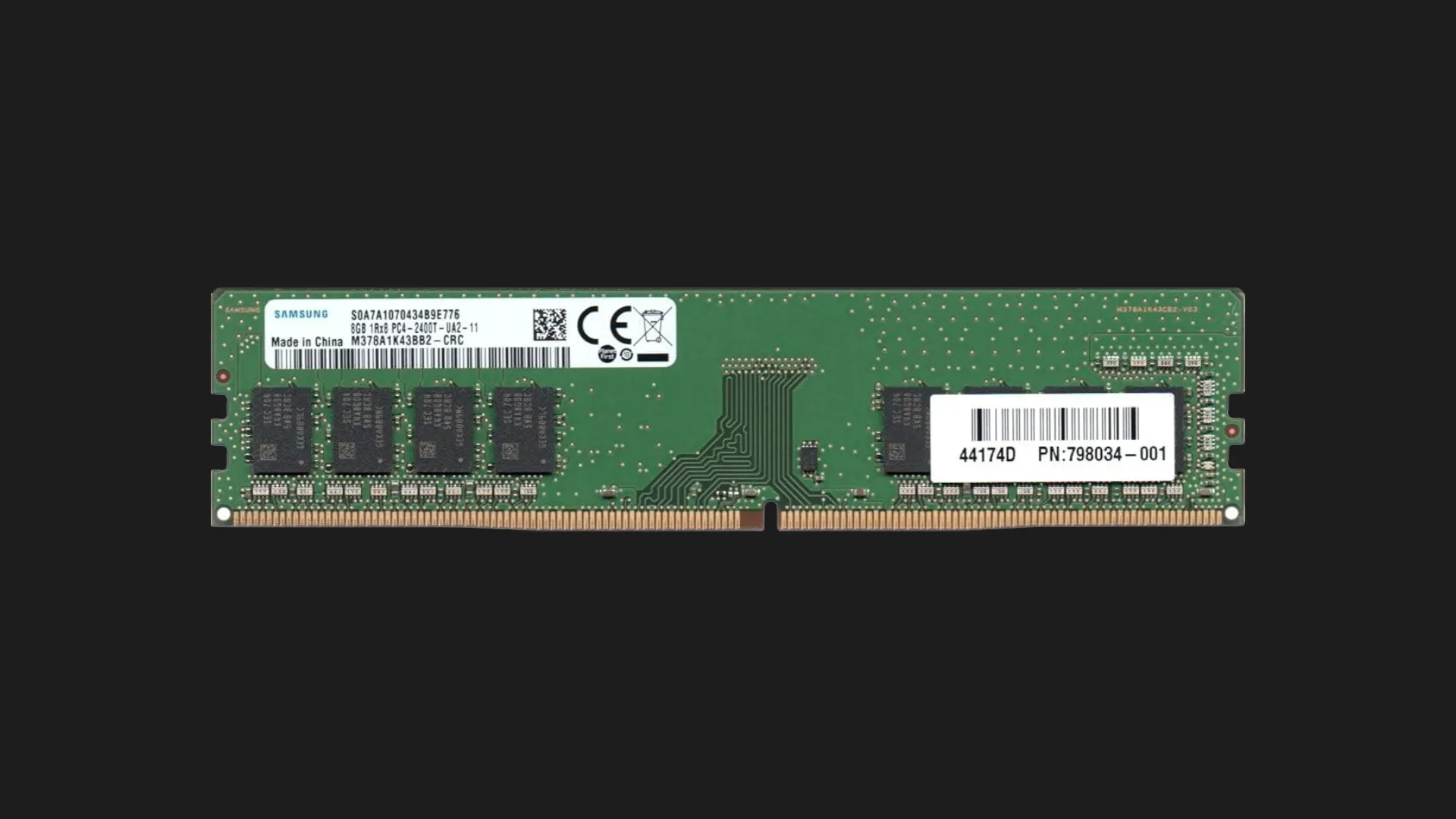 Оперативная память Samsung DDR4 8GB 1x8GB 2400MHz (M378A1K43BB2-CRC)