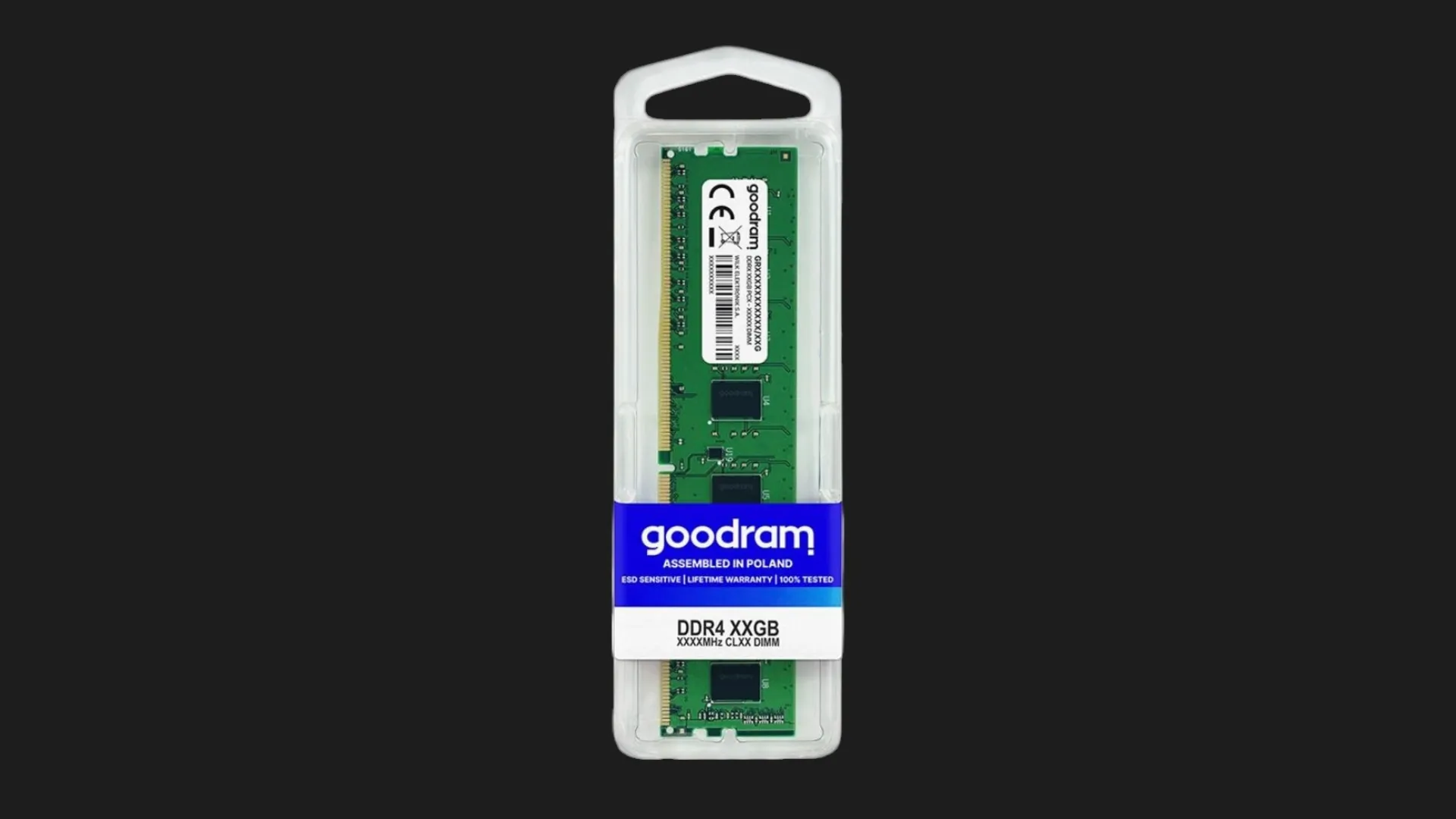 Оперативная память Goodram DDR4 8GB 1x8GB 3200MHz (GR3200D464L22S/8G)