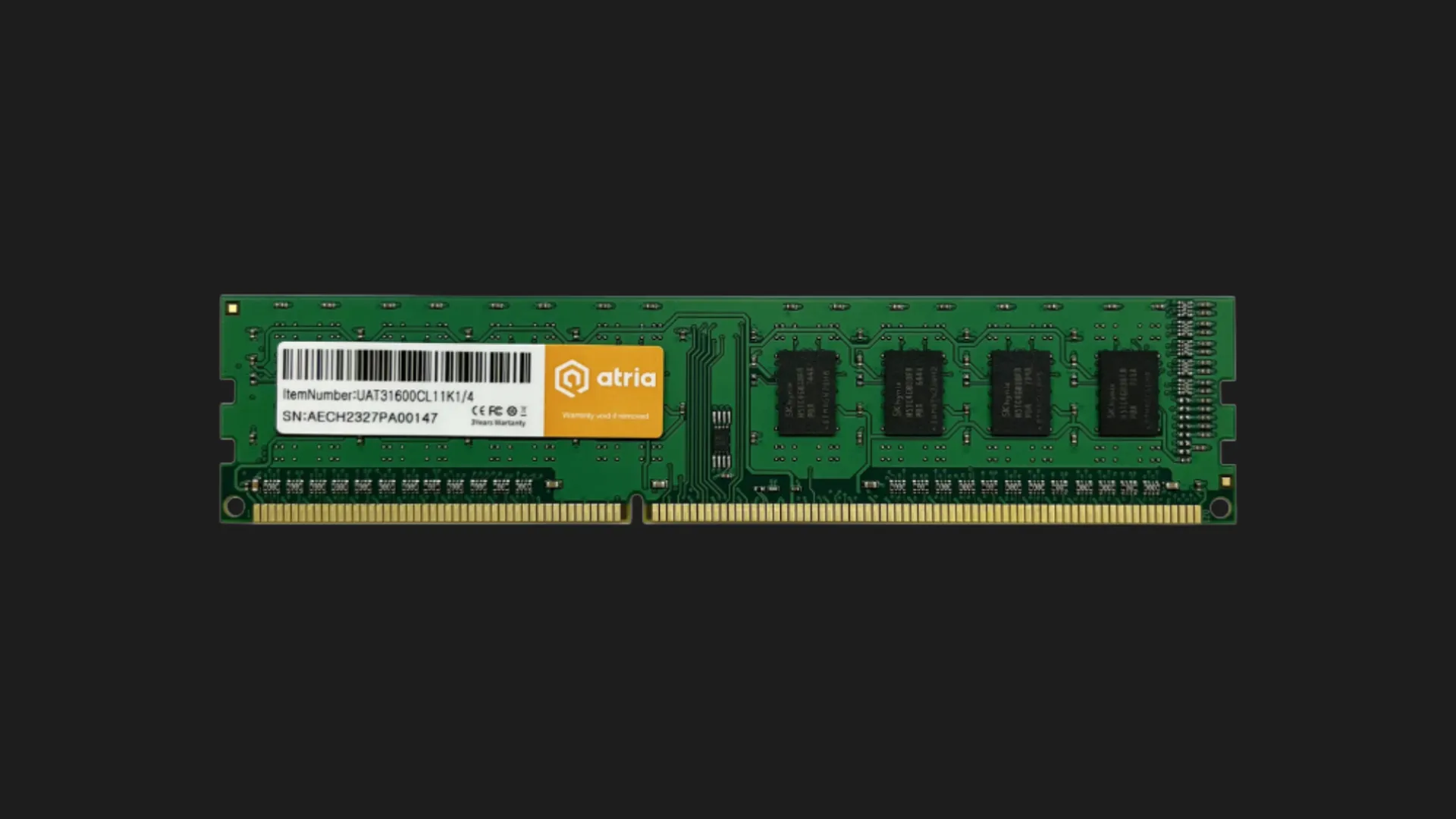 Оперативная память ATRIA DDR3 4GB 1x4GB 1600MHz (UAT31600CL11K1/4)