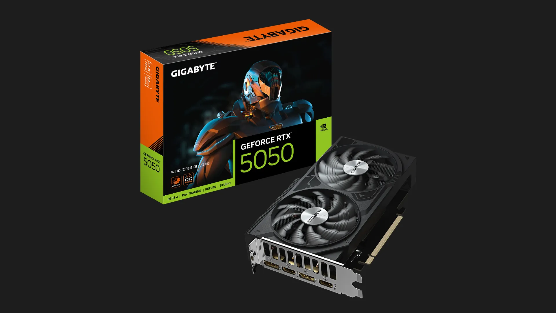 Відеокарта GIGABYTE GeForce RTX 5060 WINDFORCE OC 8GB (GV-N5060WF2OC-8GD)
