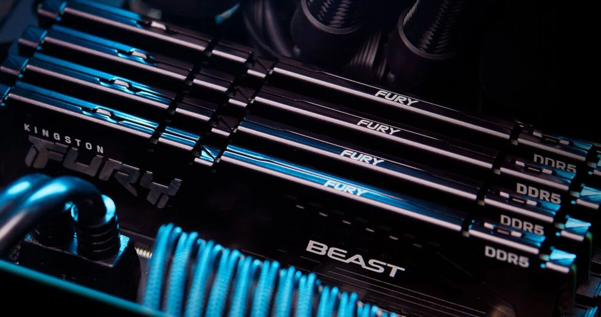Оперативная память Kingston Fury Beast DDR5 32GB 2x16GB 6400MHz (KF564C32BBEK2-32)