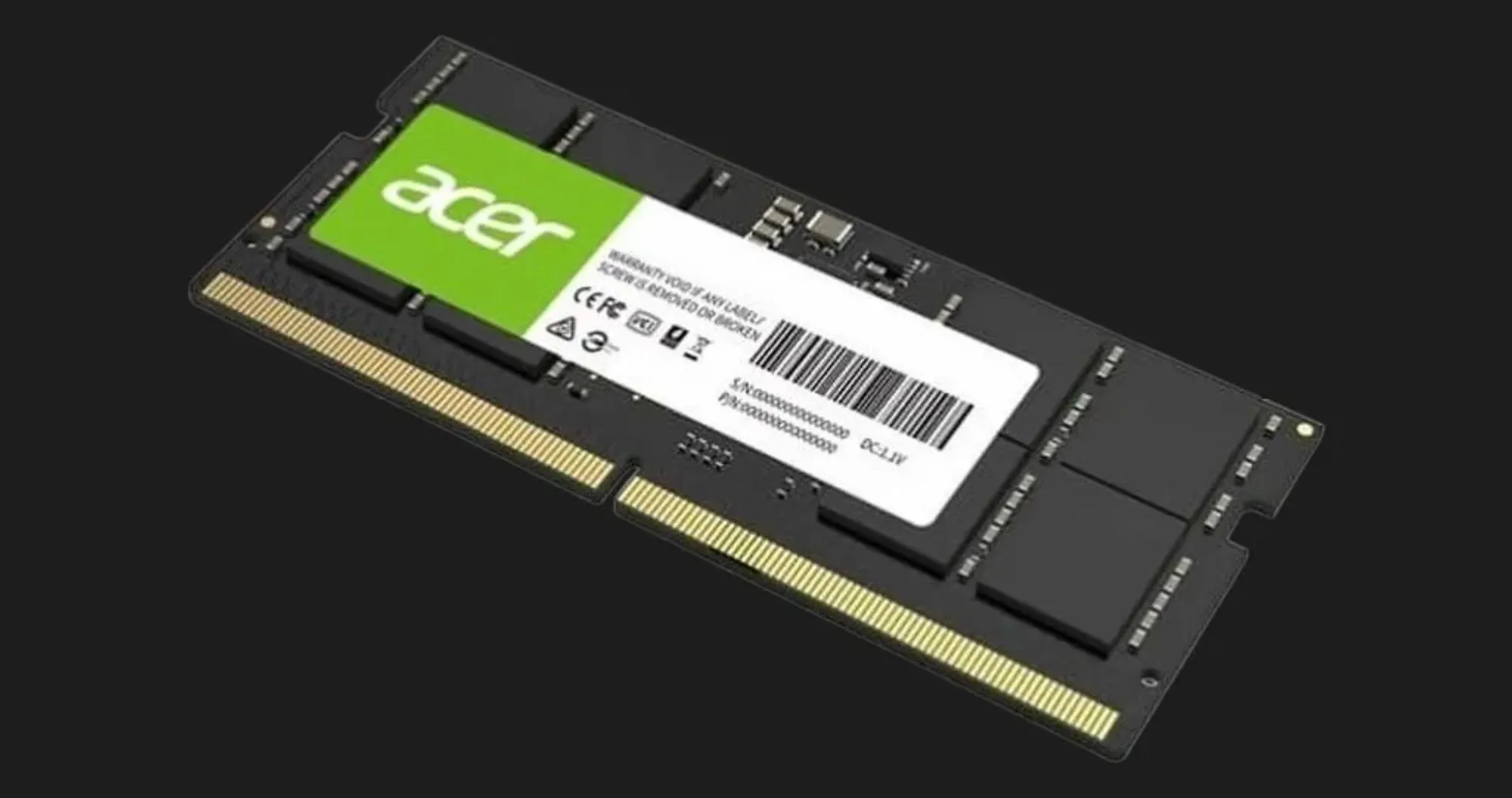 Оперативна памʼять Acer SO-DIMM  SD200 DDR5 32GB 1x32GB 5600MHz (BL.9BWWA.419)