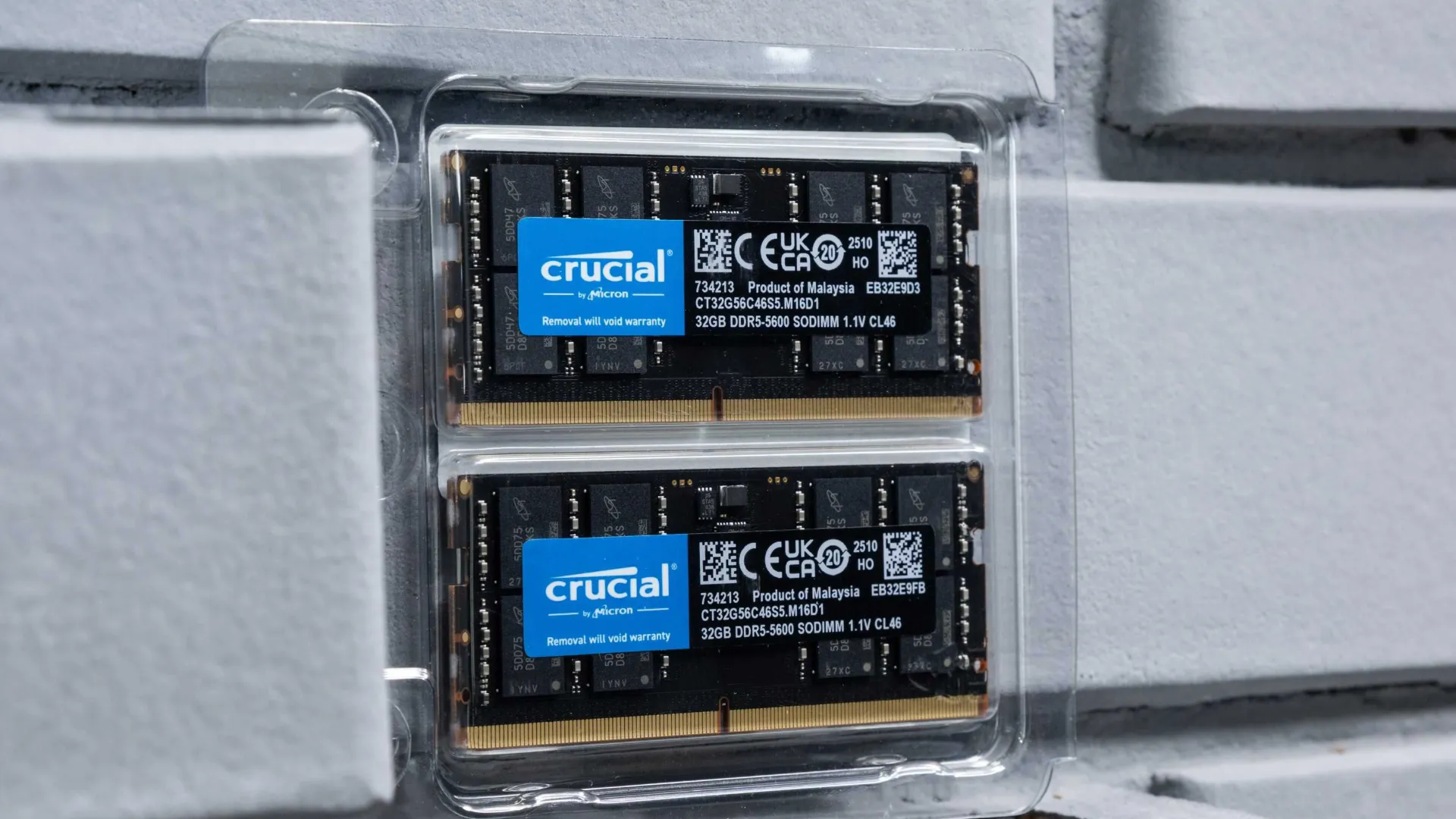 Оперативная память Crucial SO-DIMM DDR5 64GB 2x32GB 5600MHz (CT2K32G56C46S5)