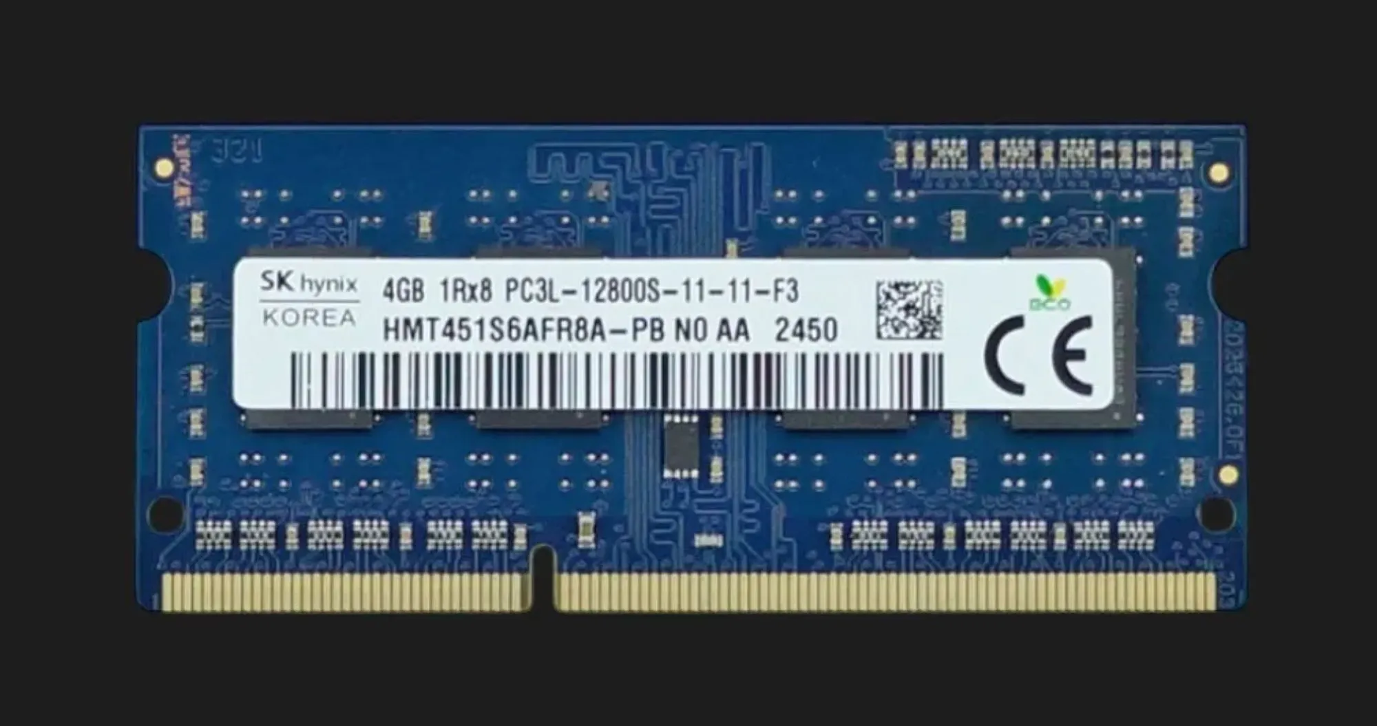Оперативна памʼять Hynix SO-DIMM DDR3 4GB 1x4GB 1600MHz (HMT451S6AFR8A-PB)