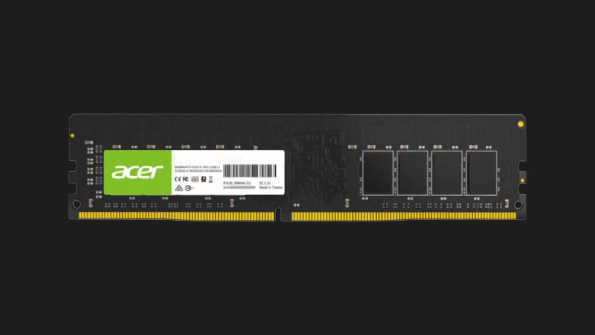 Оперативна памʼять Acer UD100 DDR4 16GB 1x16GB 3200MHz (BL.9BWWA.227)