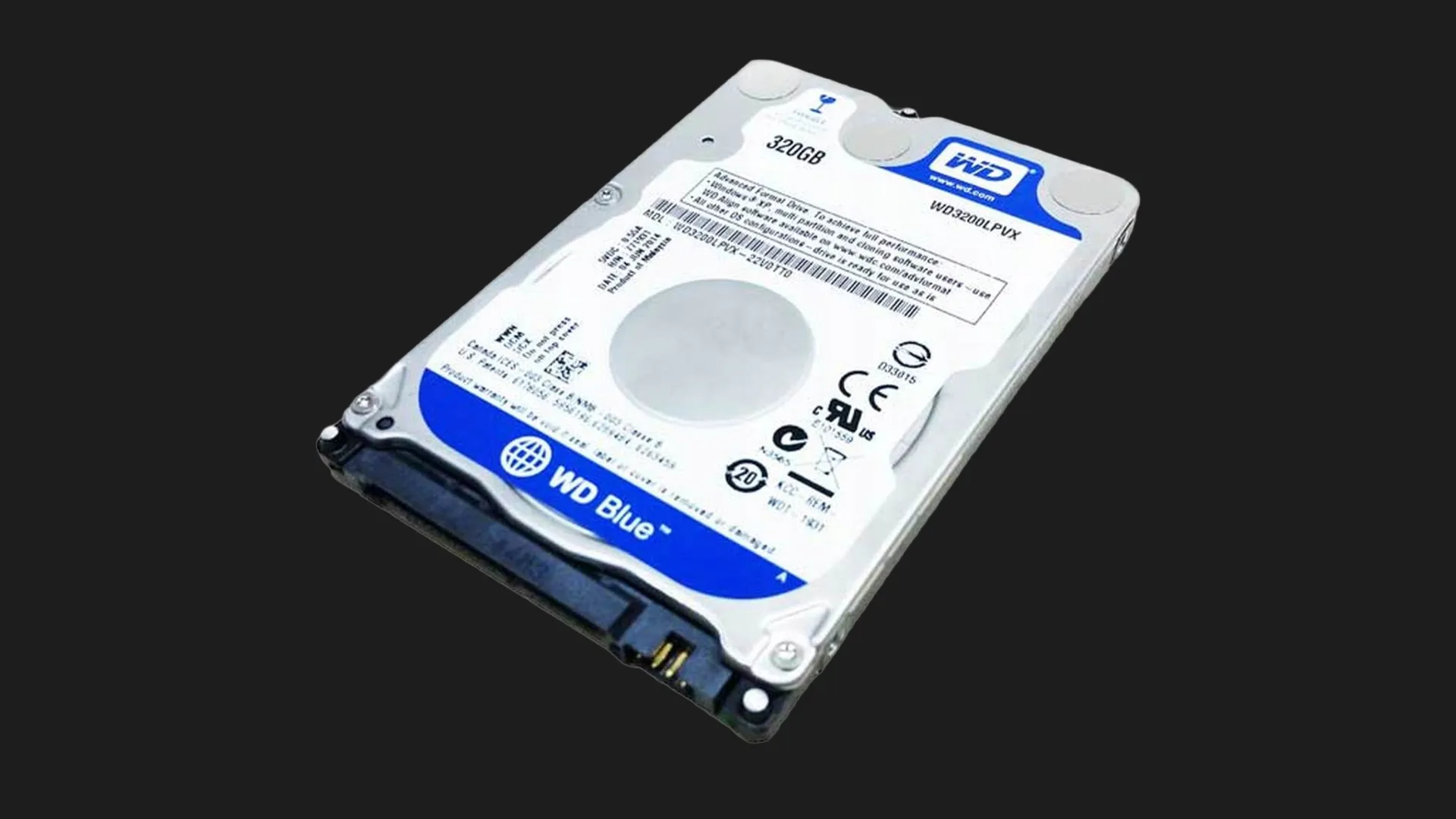 Жорсткий диск Western Digital Caviar Blue 320GB 2.5" 8MB 5400rpm (WD3200LPVX)
