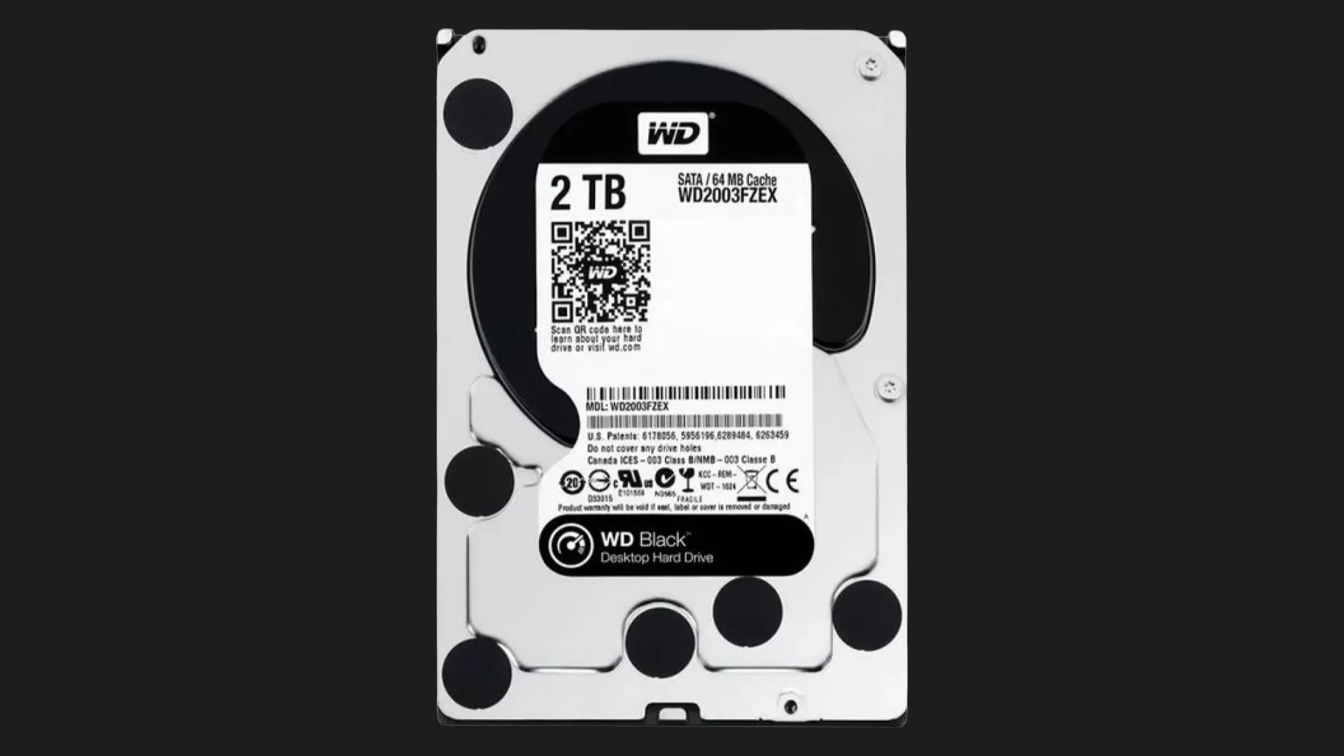 Жорсткий диск Western Digital Black 2TB 3.5" 64MB 7200rpm (WD2003FZEX)