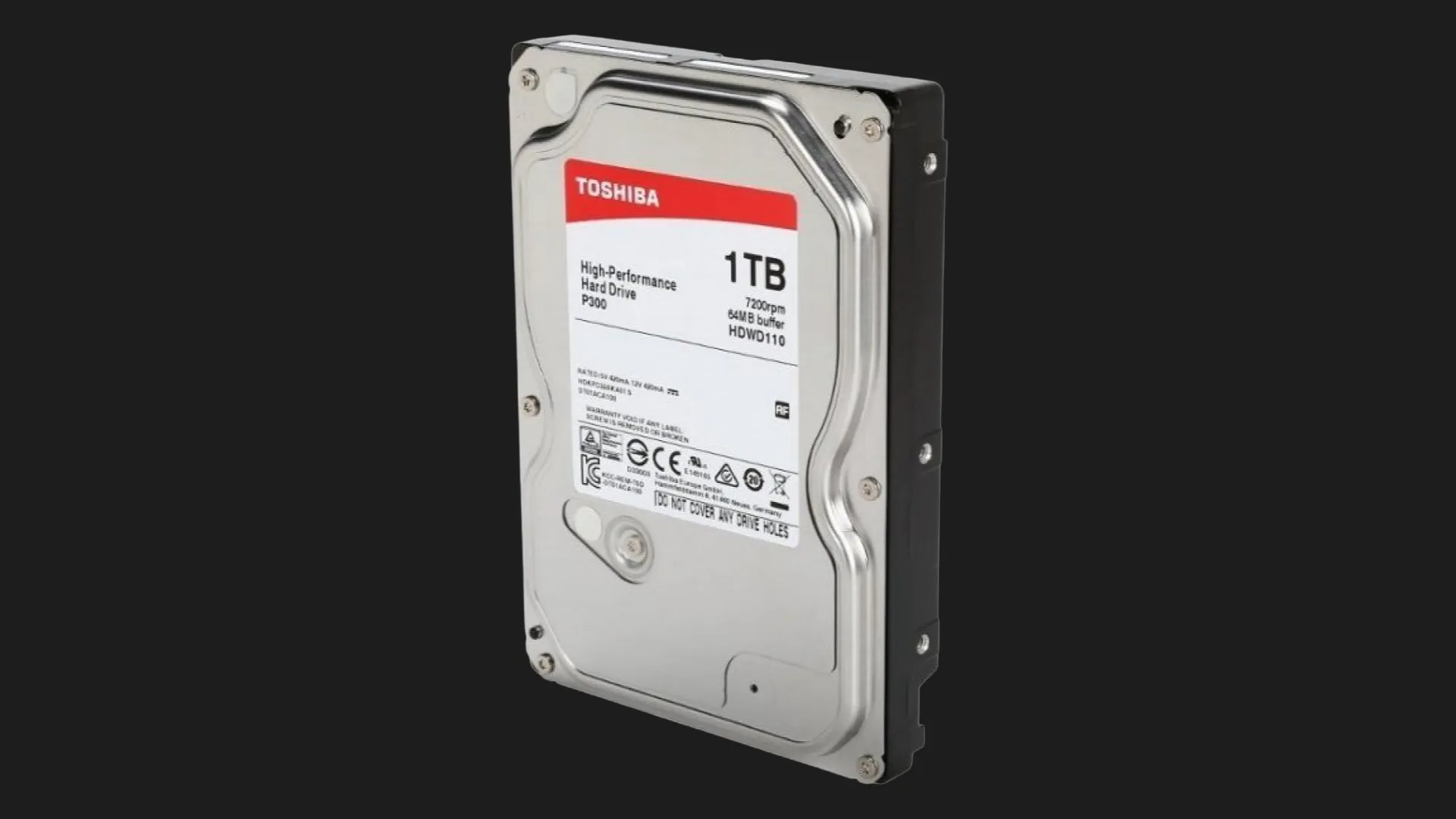 Жорсткий диск Toshiba P300 1TB 3.5" 64MB 7200rpm (HDWD110UZSVA)
