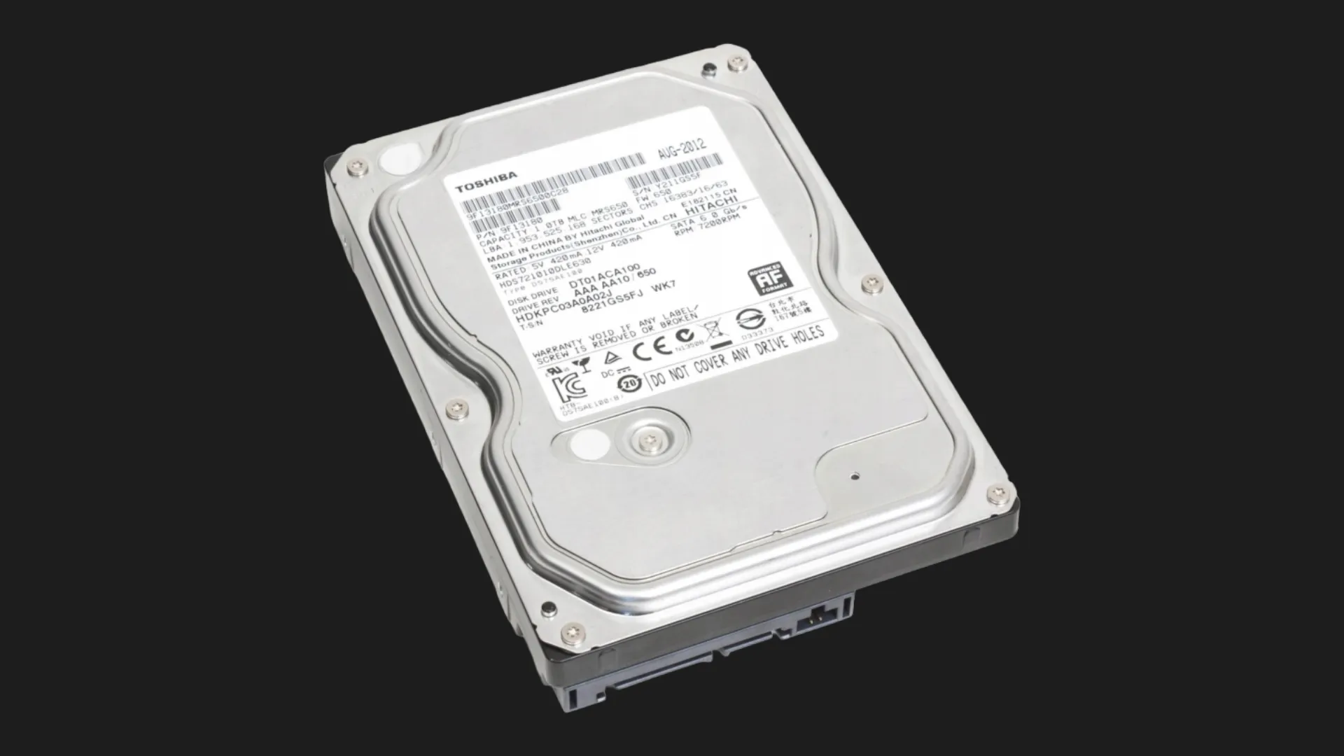 Жесткий диск Toshiba P300 1TB 3.5" 32MB 7200rpm (DT01ACA100)
