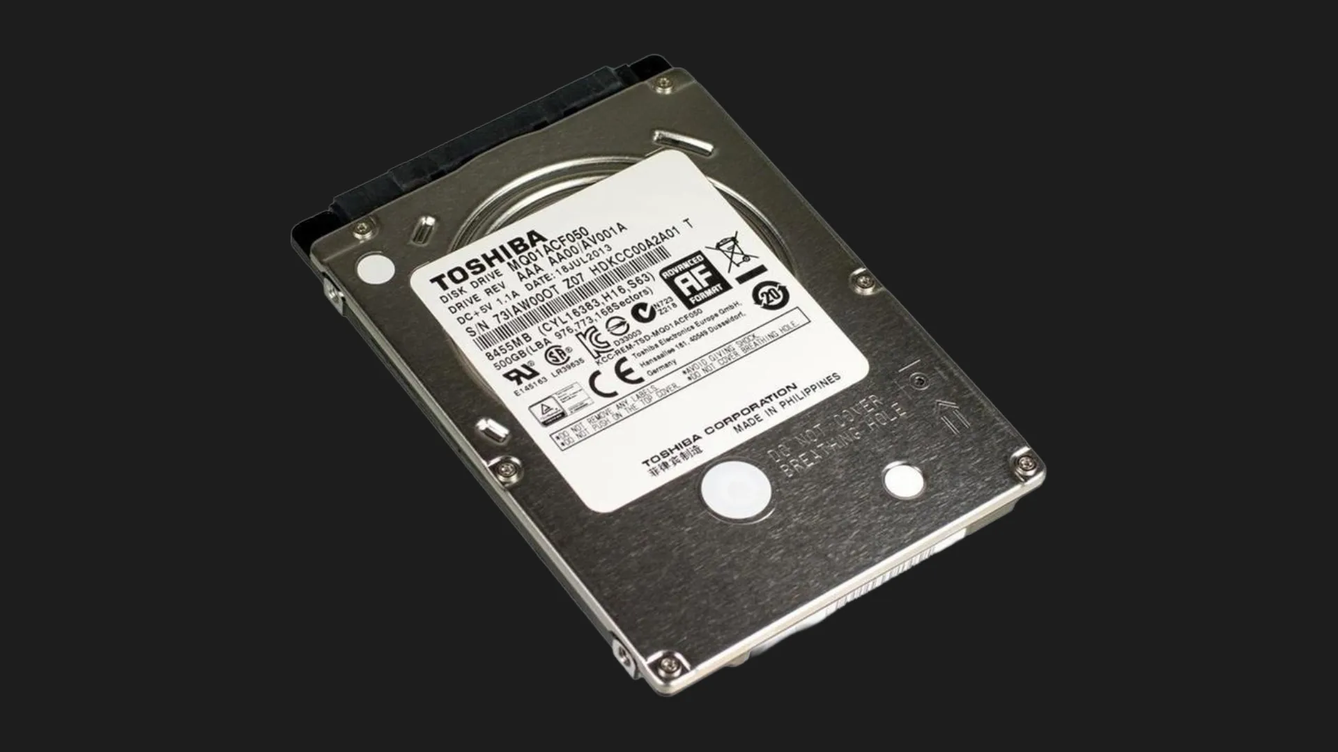 Жорсткий диск Toshiba 500GB 2.5" 16MB 7200rpm (MQ01ACF050)