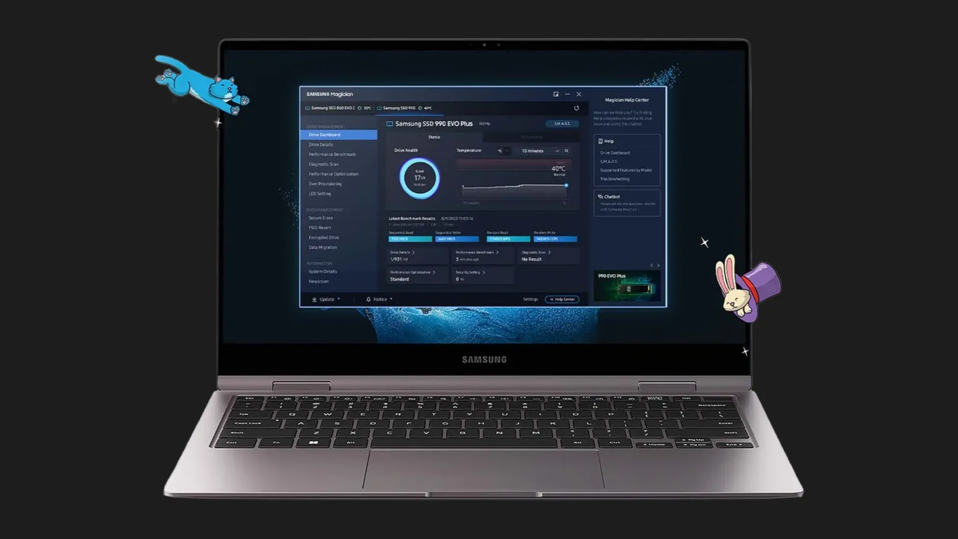 Накопитель SSD Samsung 990 EVO Plus 4TB NVMe PCIe 5.0 (MZ-V9S4T0BW)