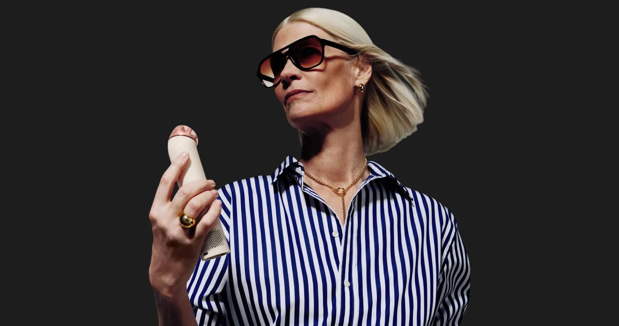 Портативний вентилятор Dyson HushJet Mini Cool (Stone/Blush) (641014-01)