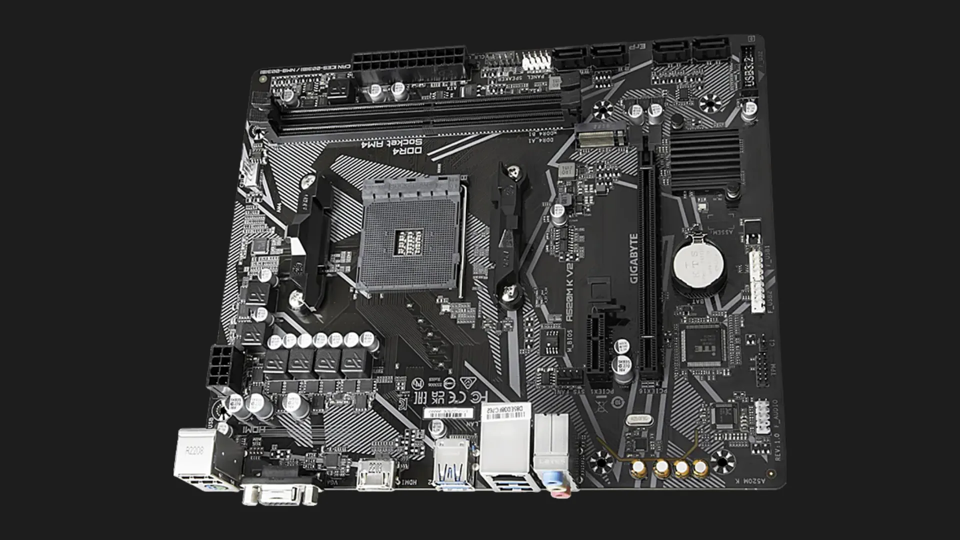 Материнская плата GIGABYTE A520M K V2 1.1 (sAM4) (A520M K V2 1.1)