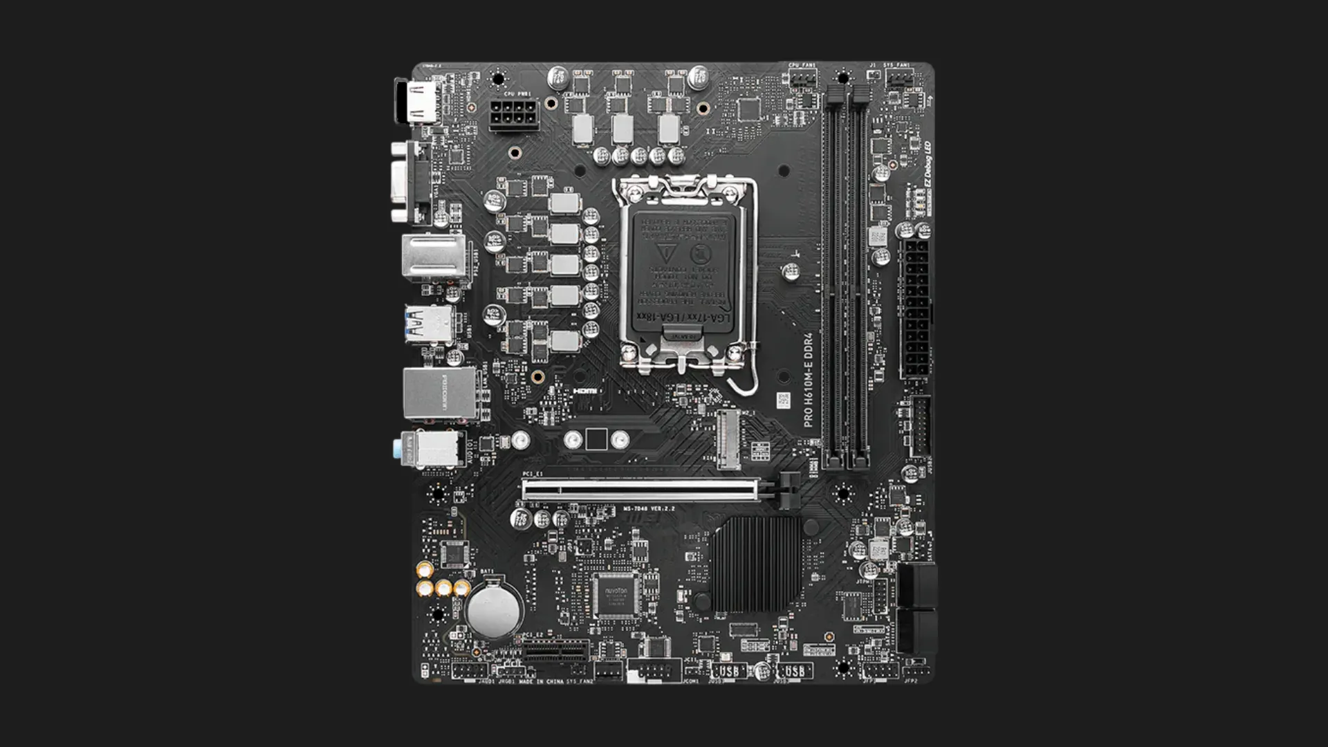 Материнская плата MSI PRO H610M-E DDR4 (s1700) (PRO H610M-E DDR4)