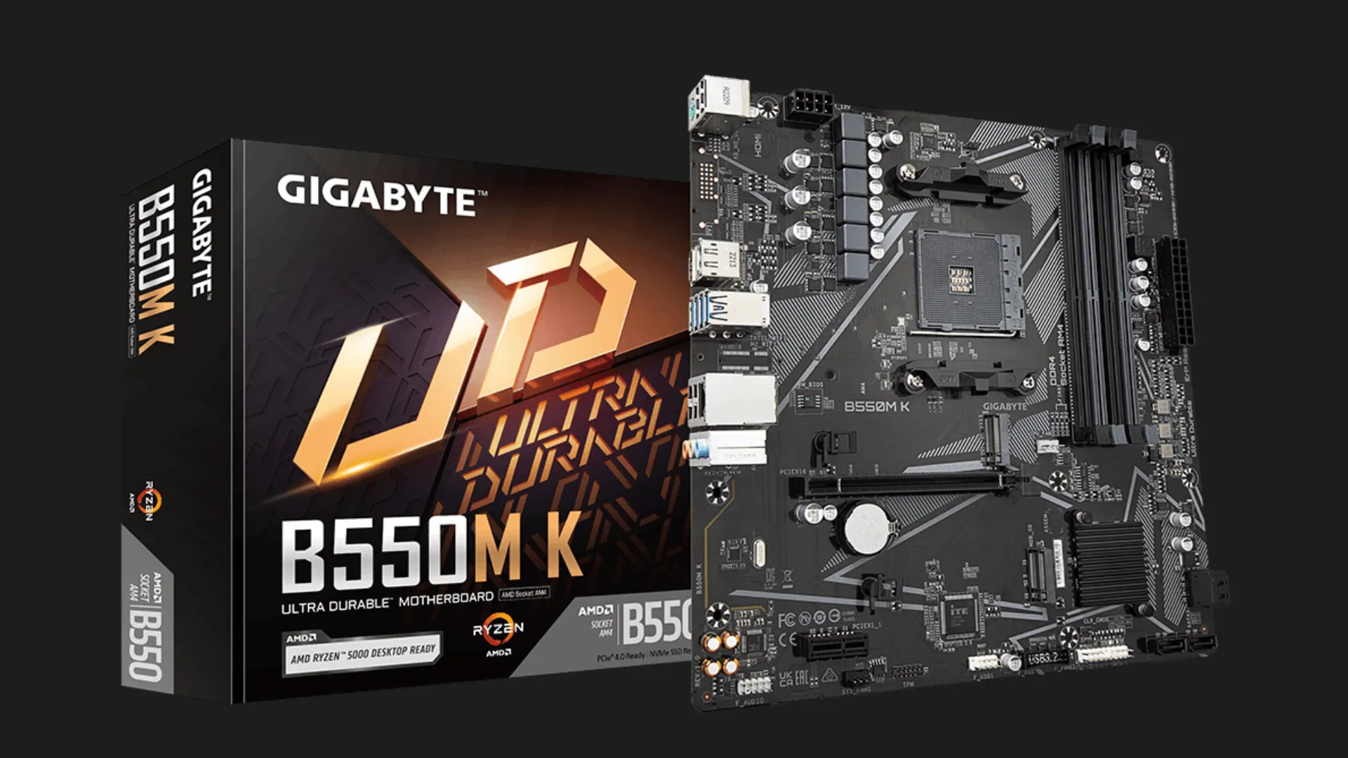 Материнская плата GIGABYTE B550M K (sAM4) (B550M K)