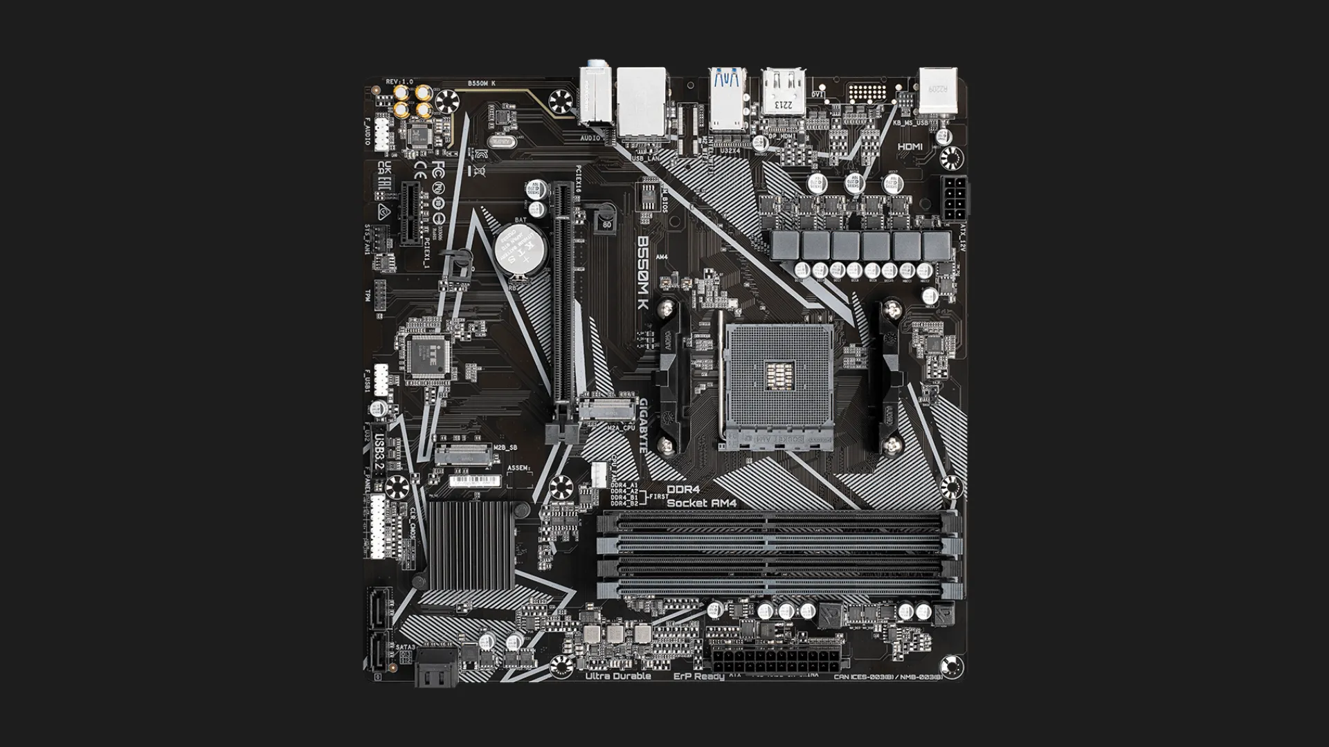 Материнская плата GIGABYTE B550M K (sAM4) (B550M K)