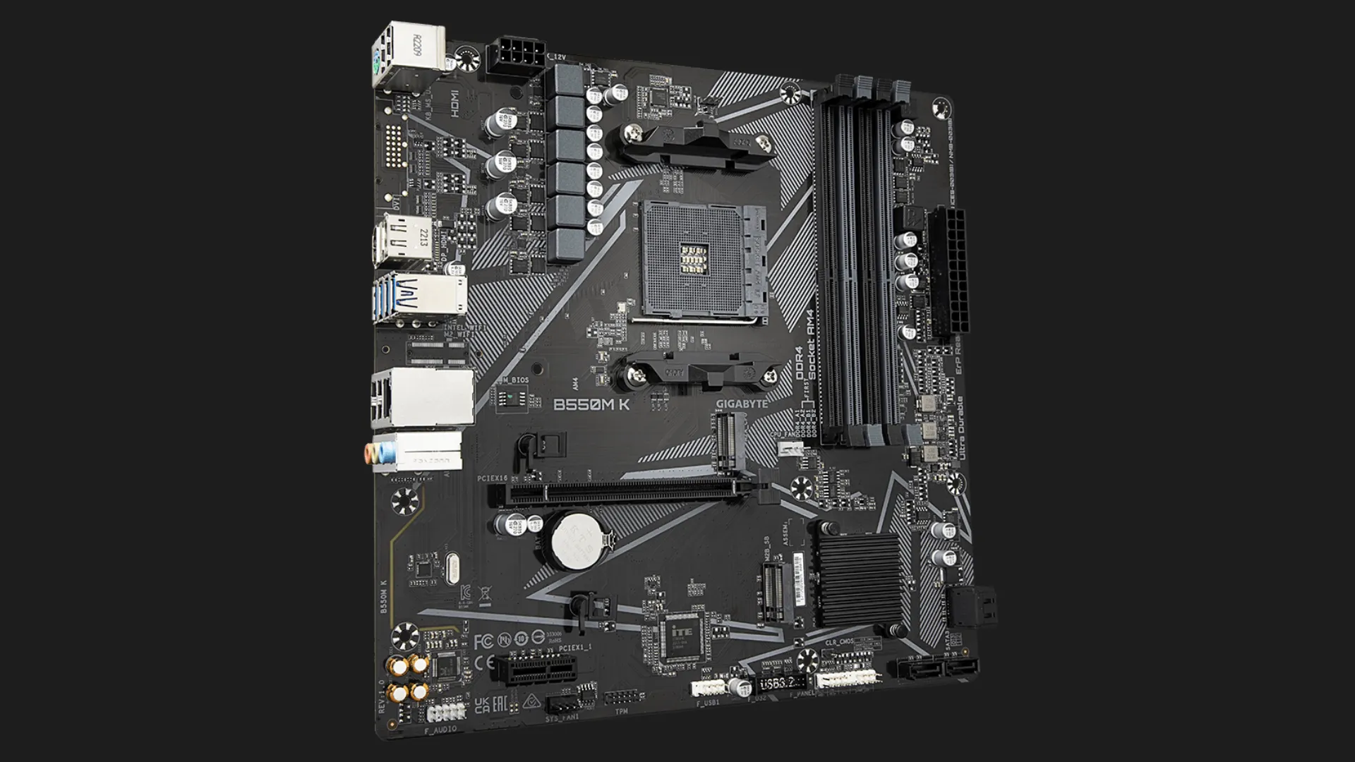 Материнская плата GIGABYTE B550M K (sAM4) (B550M K)