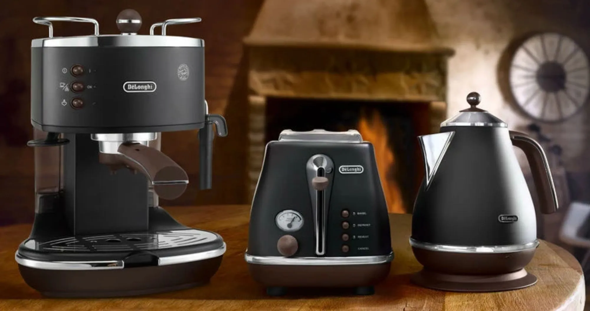 Электрочайник DeLonghi Icona Vintage KBOV 2001 BG