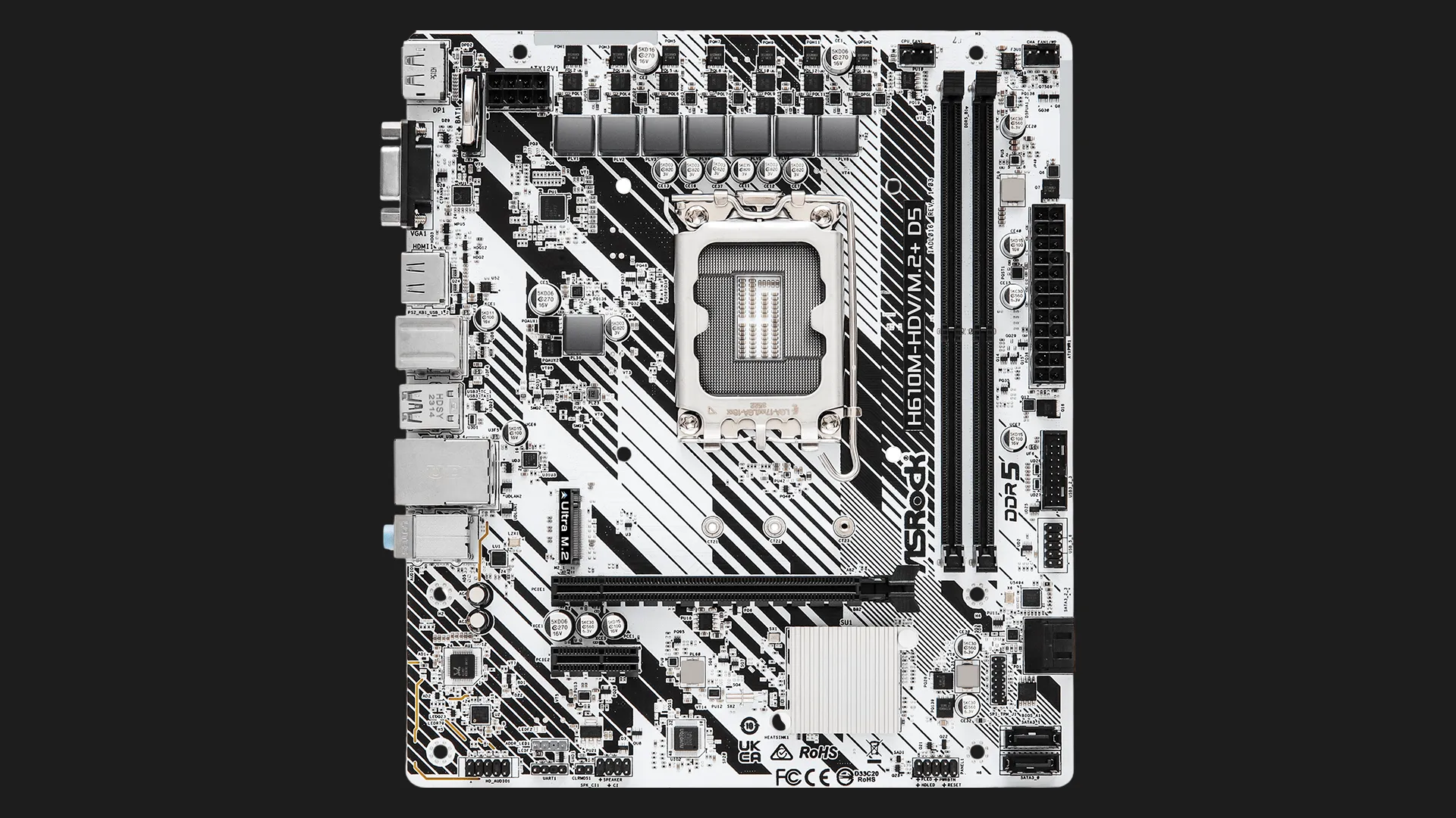 Материнська плата ASRock H610M-HDV/M.2+ D5 (s1700) (H610M-HDV/M.2+ D5)