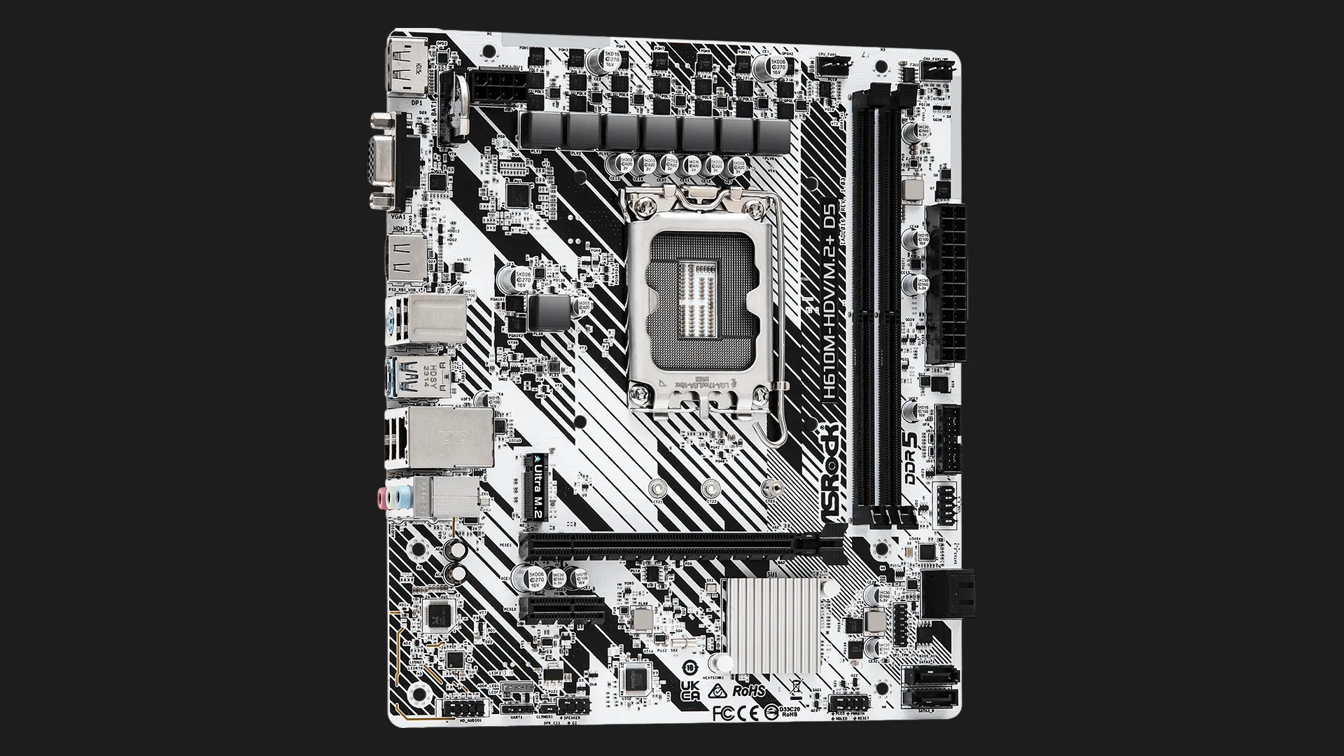 Материнська плата ASRock H610M-HDV/M.2+ D5 (s1700) (H610M-HDV/M.2+ D5)