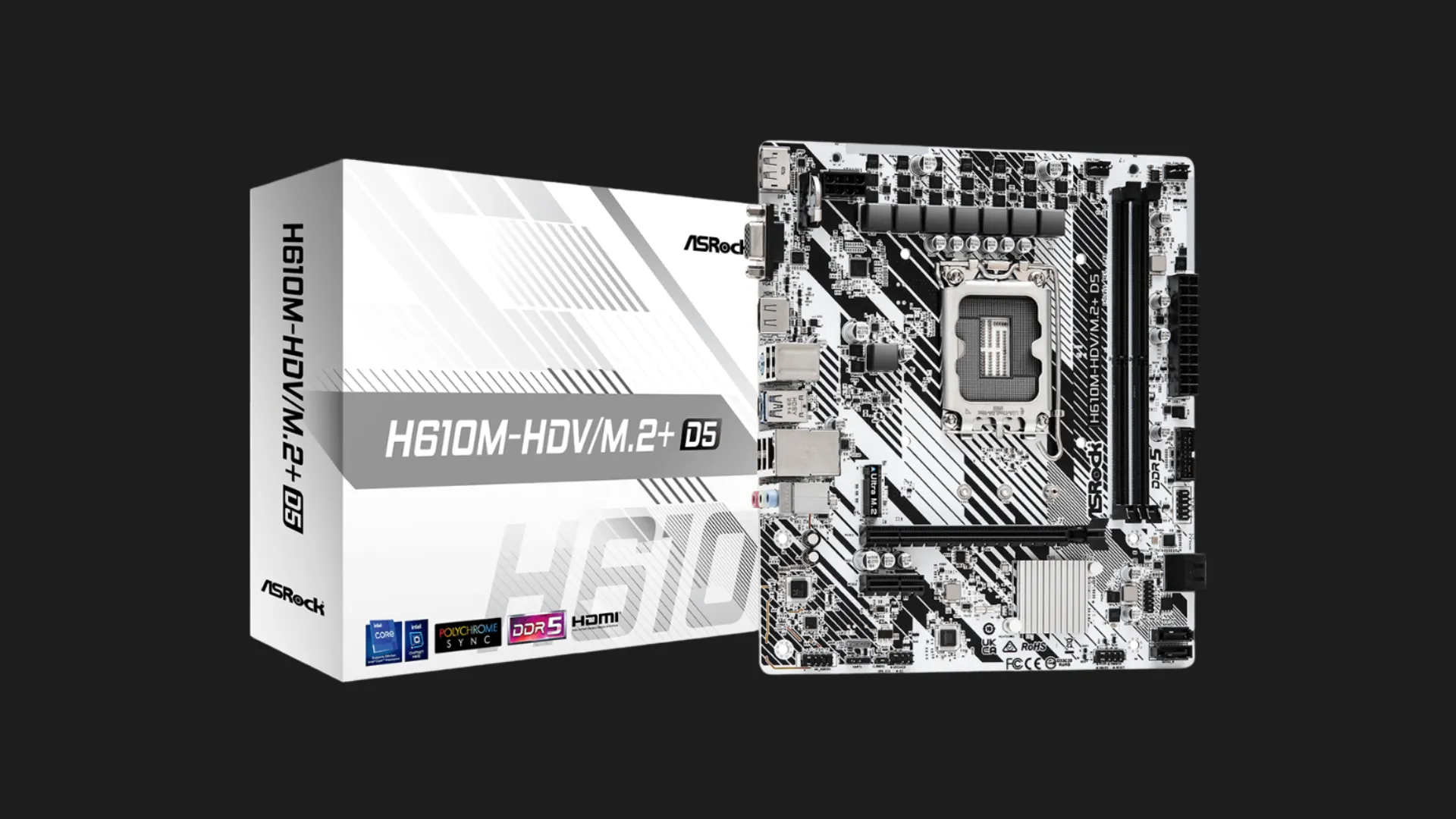 Материнська плата ASRock H610M-HDV/M.2+ D5 (s1700) (H610M-HDV/M.2+ D5)