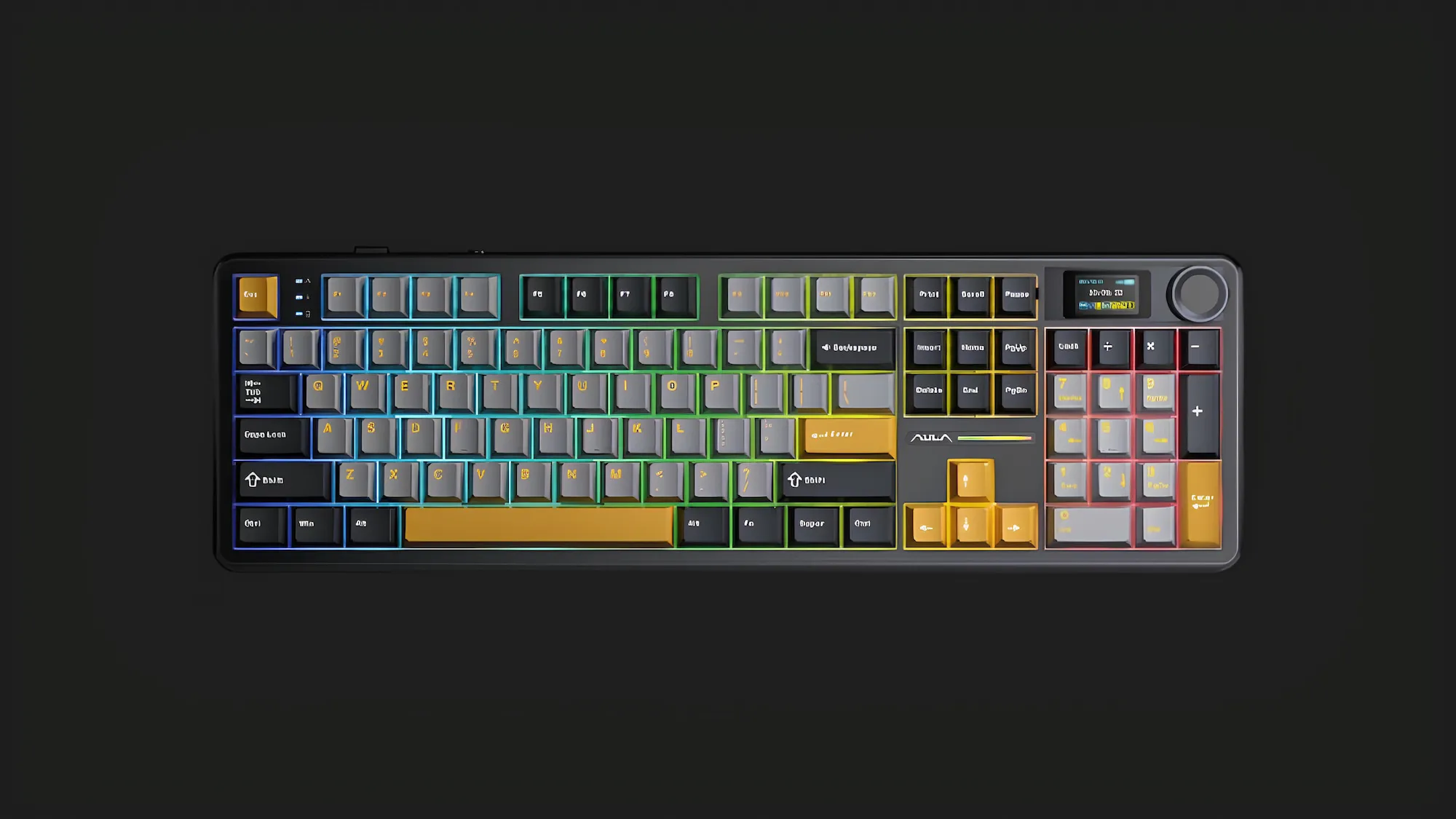 Клавіатура ігрова AULA F108 Pro Gasket Reaper Switch Wireless (Black) (UA)