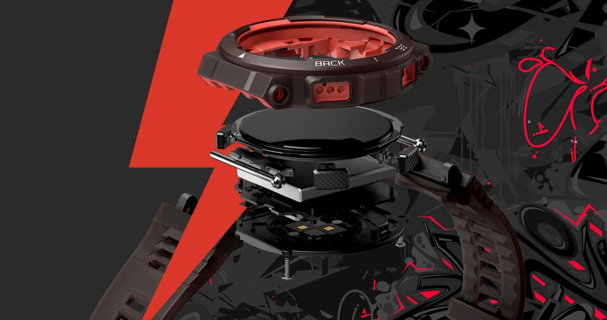 Смарт-годинник Amazfit Active Edge (Lava Black)