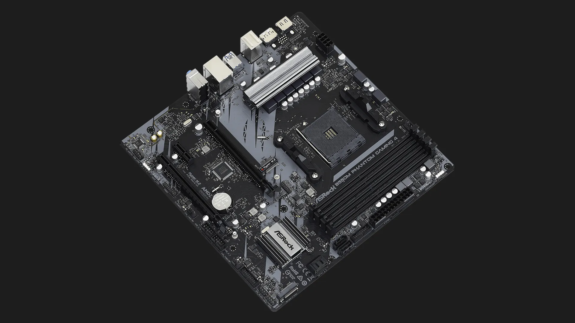 Материнська плата ASRock B550M PHANTOM GAMING 4 (sAM4) (B550M PHANTOM GAMING 4)