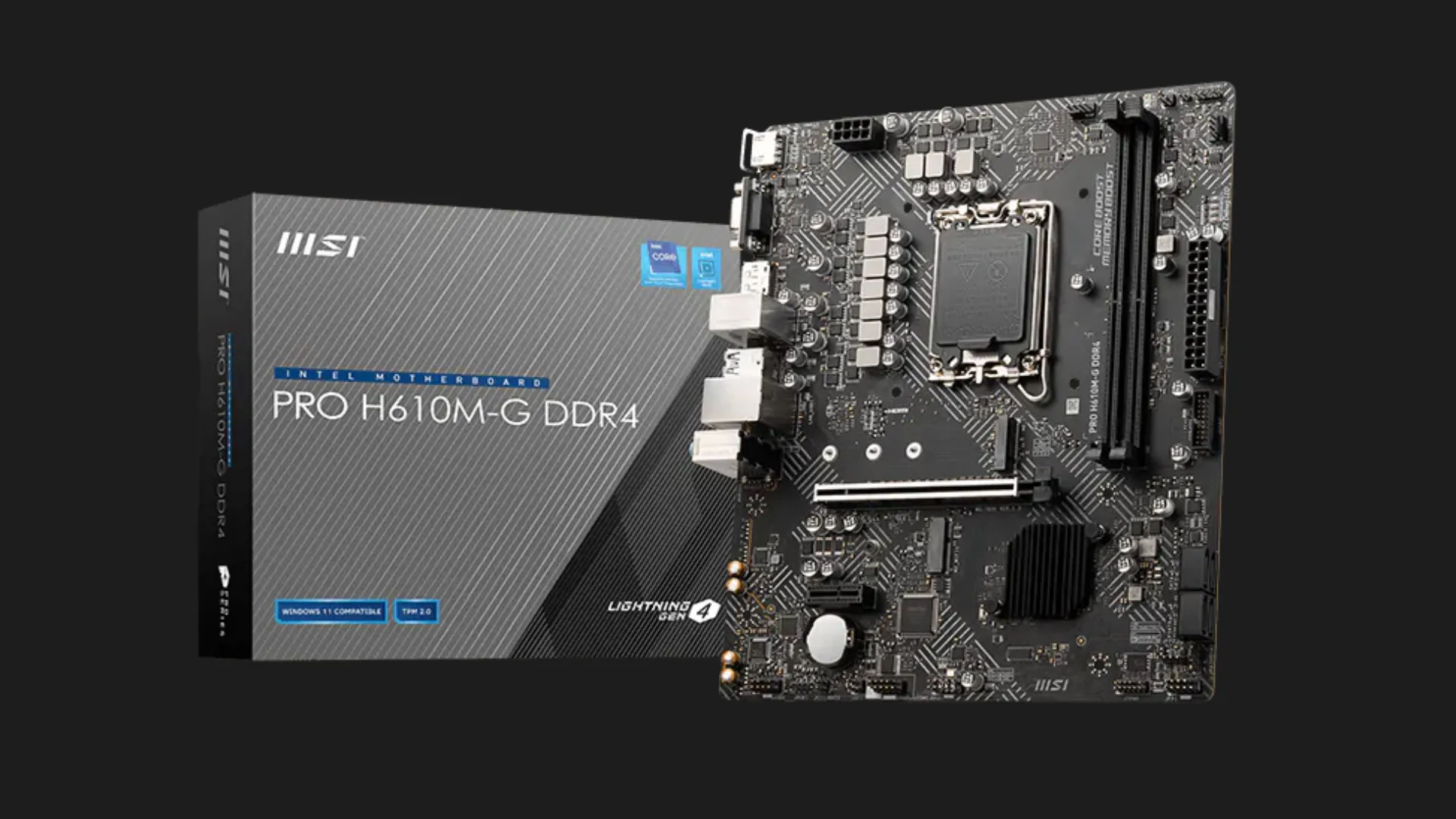 Материнская плата MSI PRO H610M-G DDR4 (s1700) (PRO H610M-G DDR4)