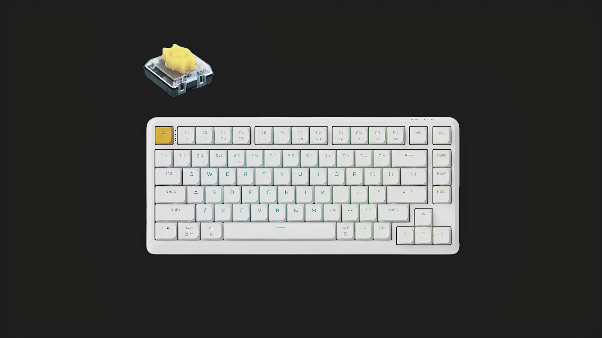 Игровая клавиатура Keychron J1 82 Key RGB K Pro Banana (White) (J1-Q4-UA)