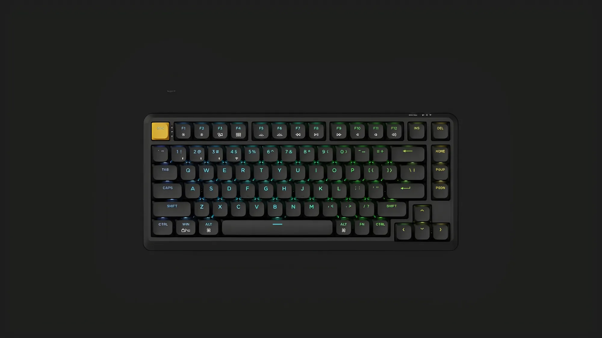 Игровая клавиатура Keychron J1 82 Key RGB K Pro Banana (Black) (J1-H4-UA)