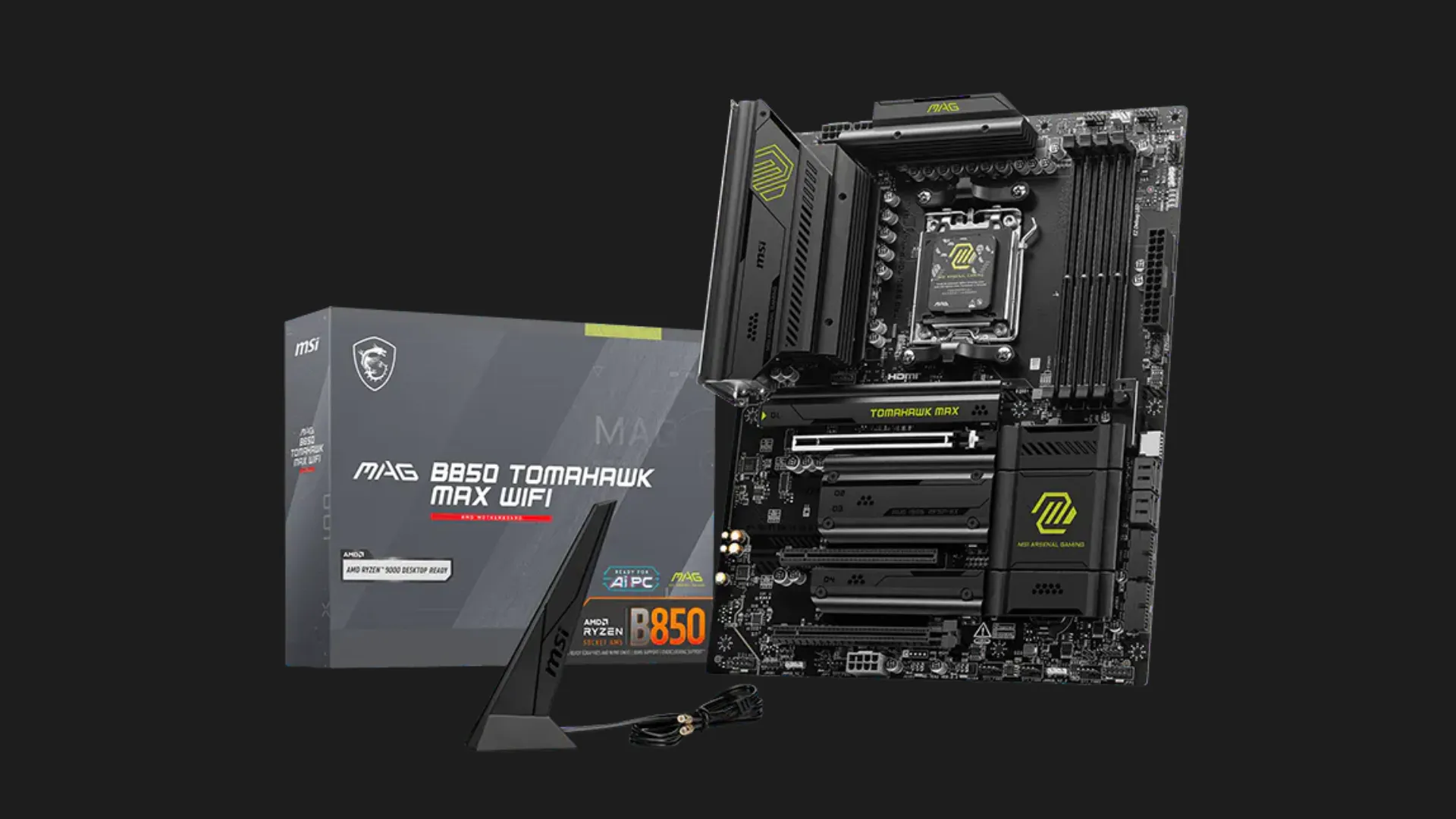 Материнская плата MSI MAG B850 TOMAHAWK MAX WIFI (sAM5) (B850 TOMAHAWK MAX WIFI)