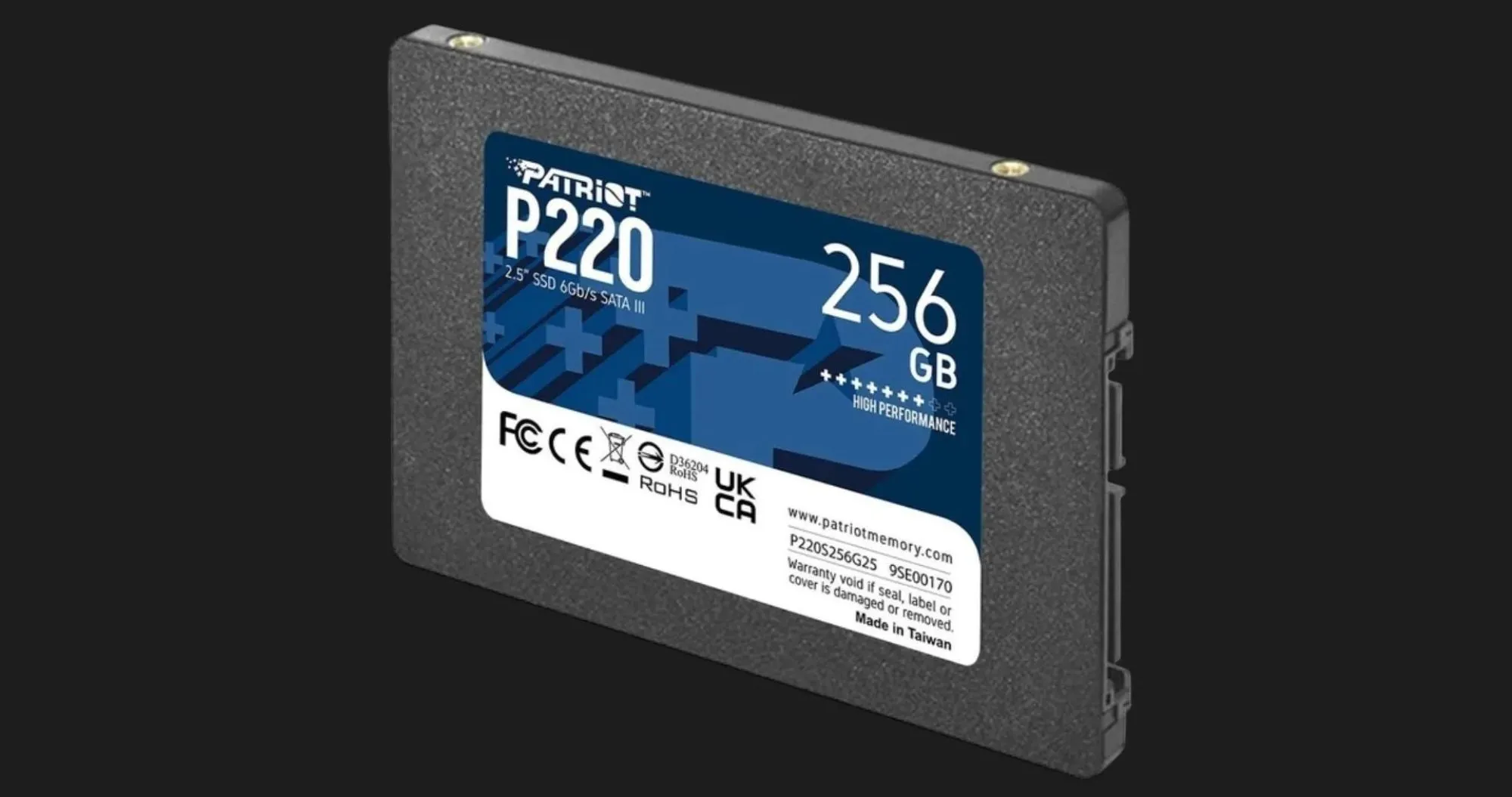 Накопитель SSD Patriot P220 256GB SATA (P220S256G25)
