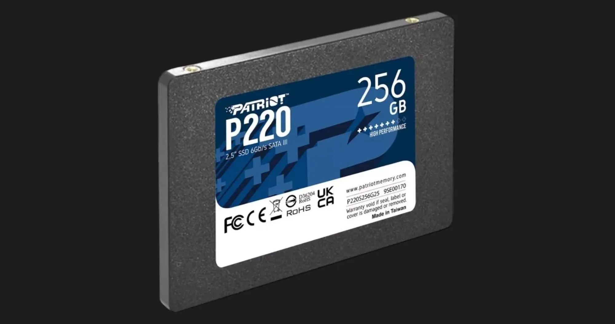 Накопитель SSD Patriot P220 256GB SATA (P220S256G25)