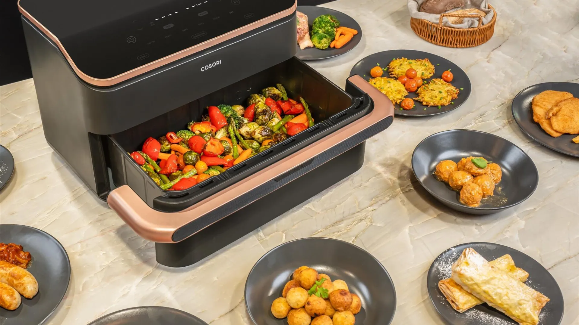 Мультипіч Cosori Dual Blaze Twinfry (Black)