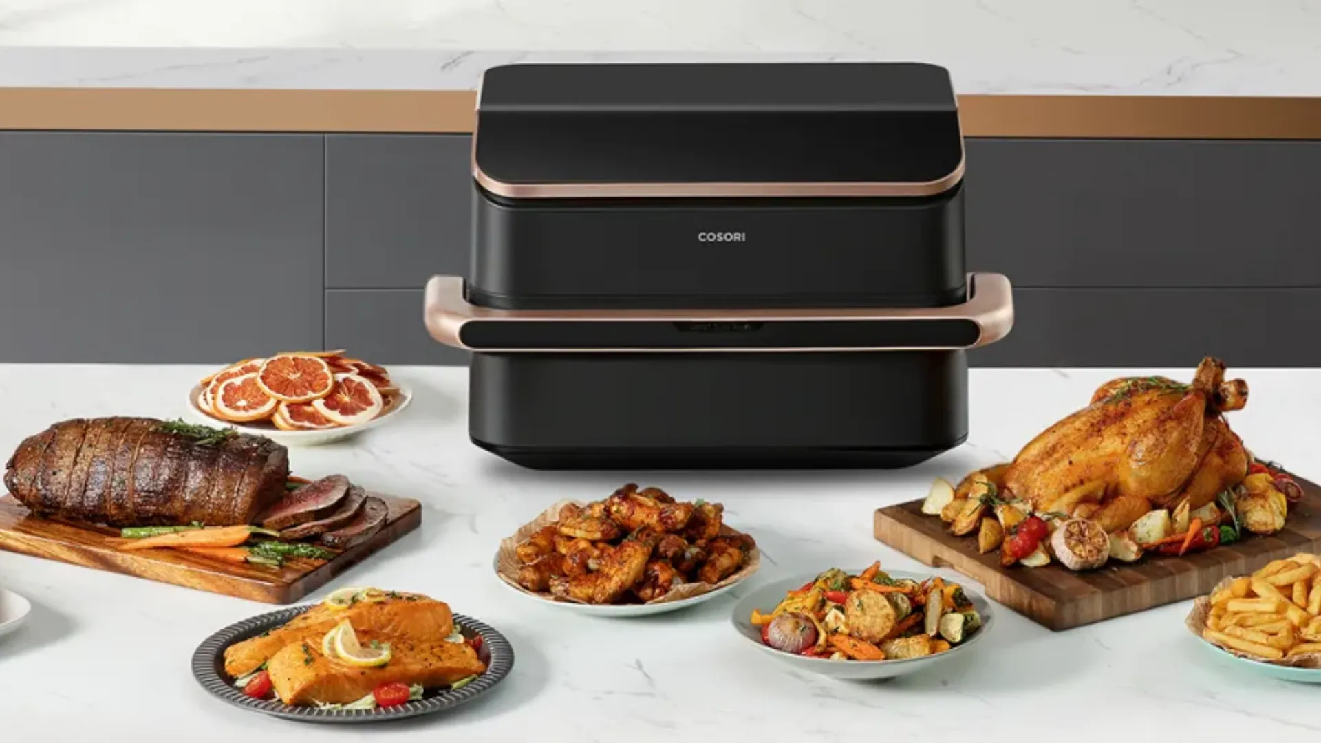 Мультипіч Cosori Dual Blaze Twinfry (Black)