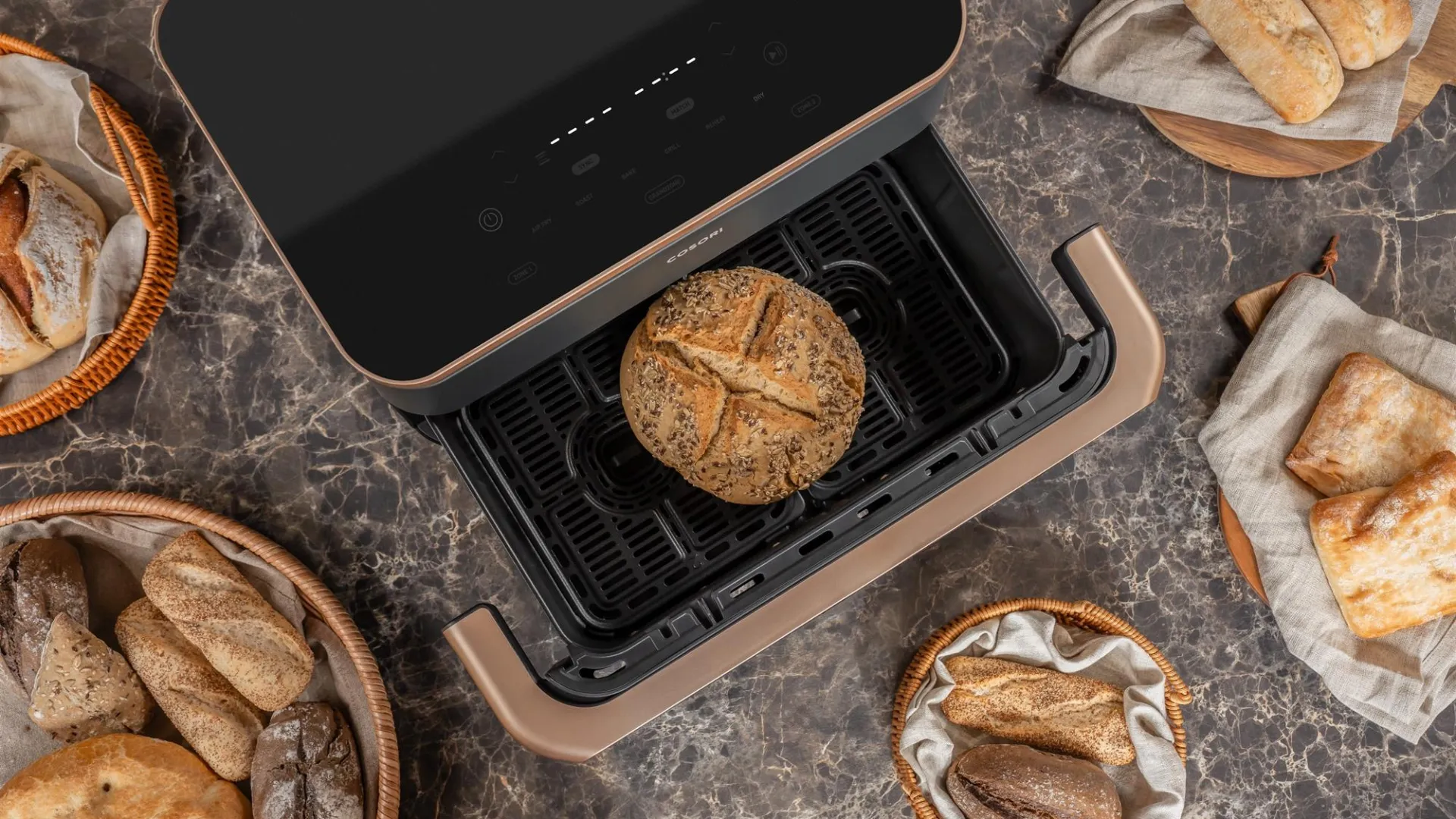 Мультипіч Cosori Dual Blaze Twinfry (Black)