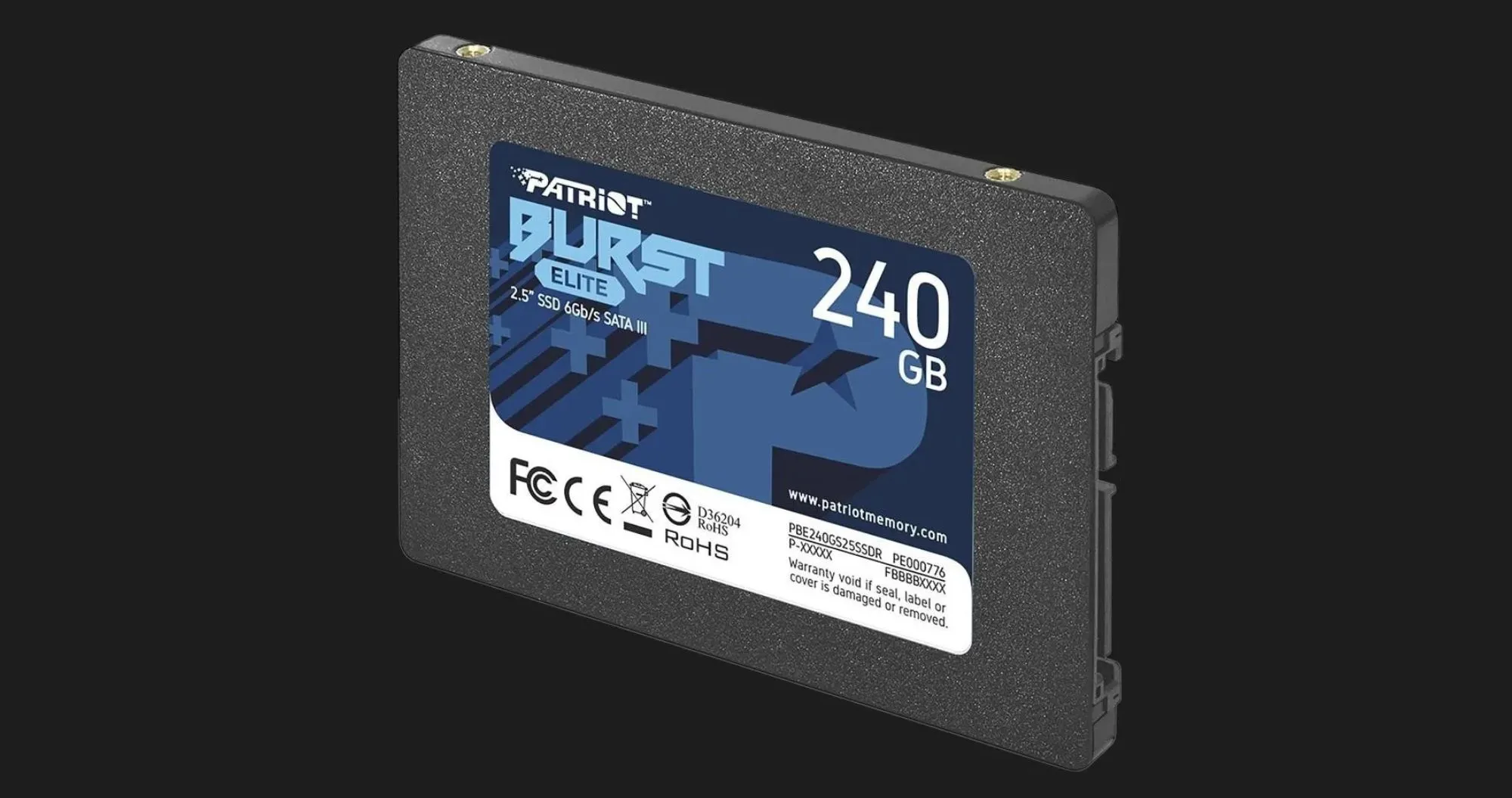 Накопичувач SSD Patriot Burst Elite 240GB SATA (PBE240GS25SSDR)