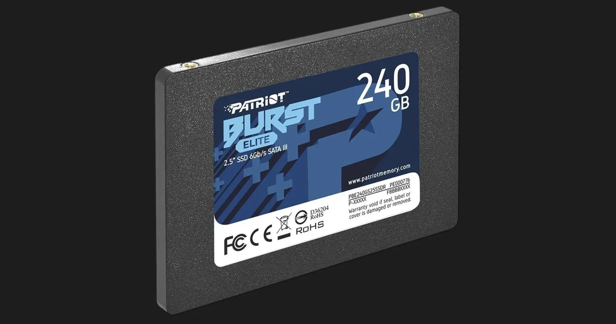 Накопичувач SSD Patriot Burst Elite 240GB SATA (PBE240GS25SSDR)
