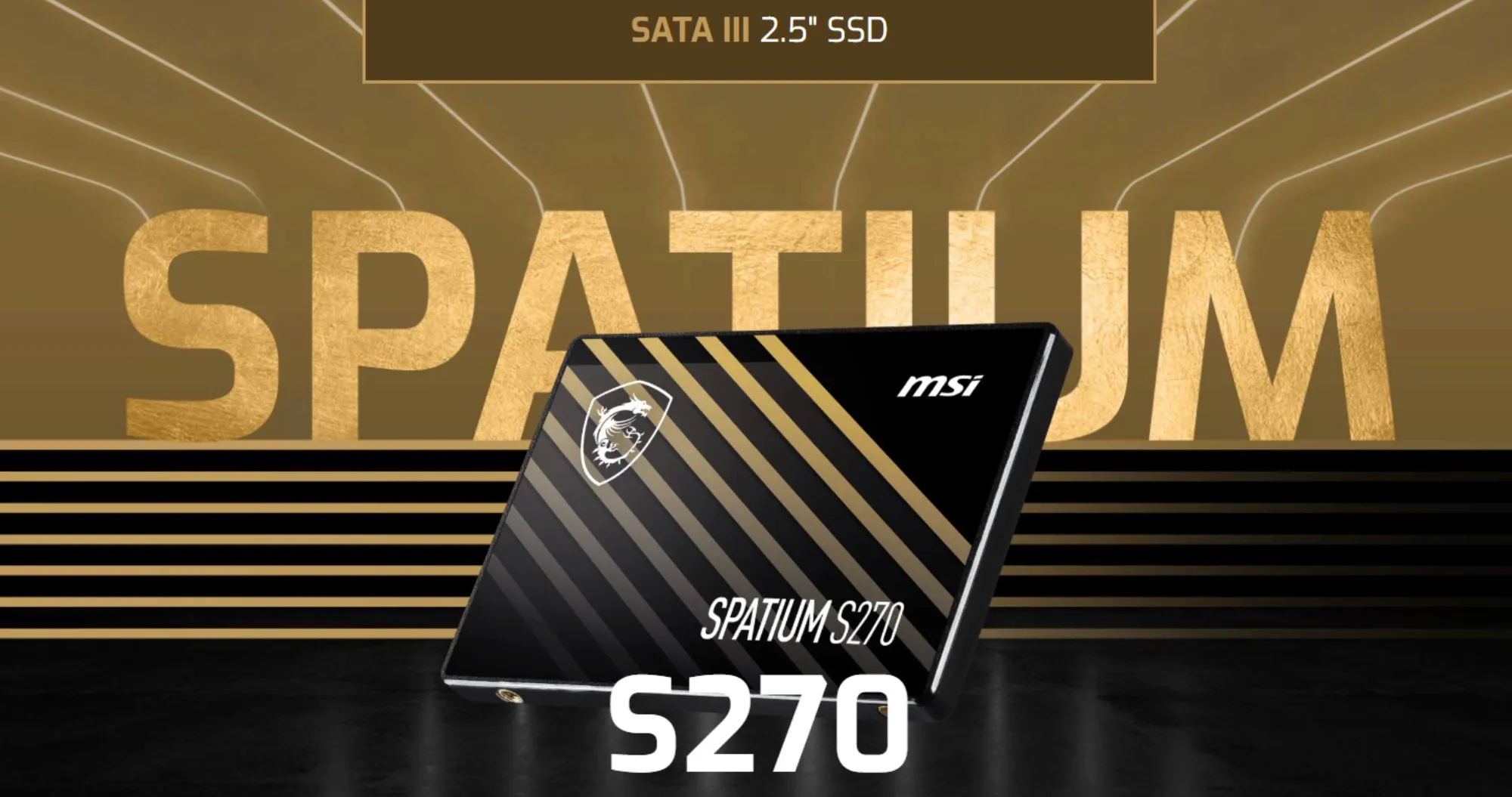 Накопичувач SSD MSI Spatium S270 240GB SATA (S78-440N070-P83)