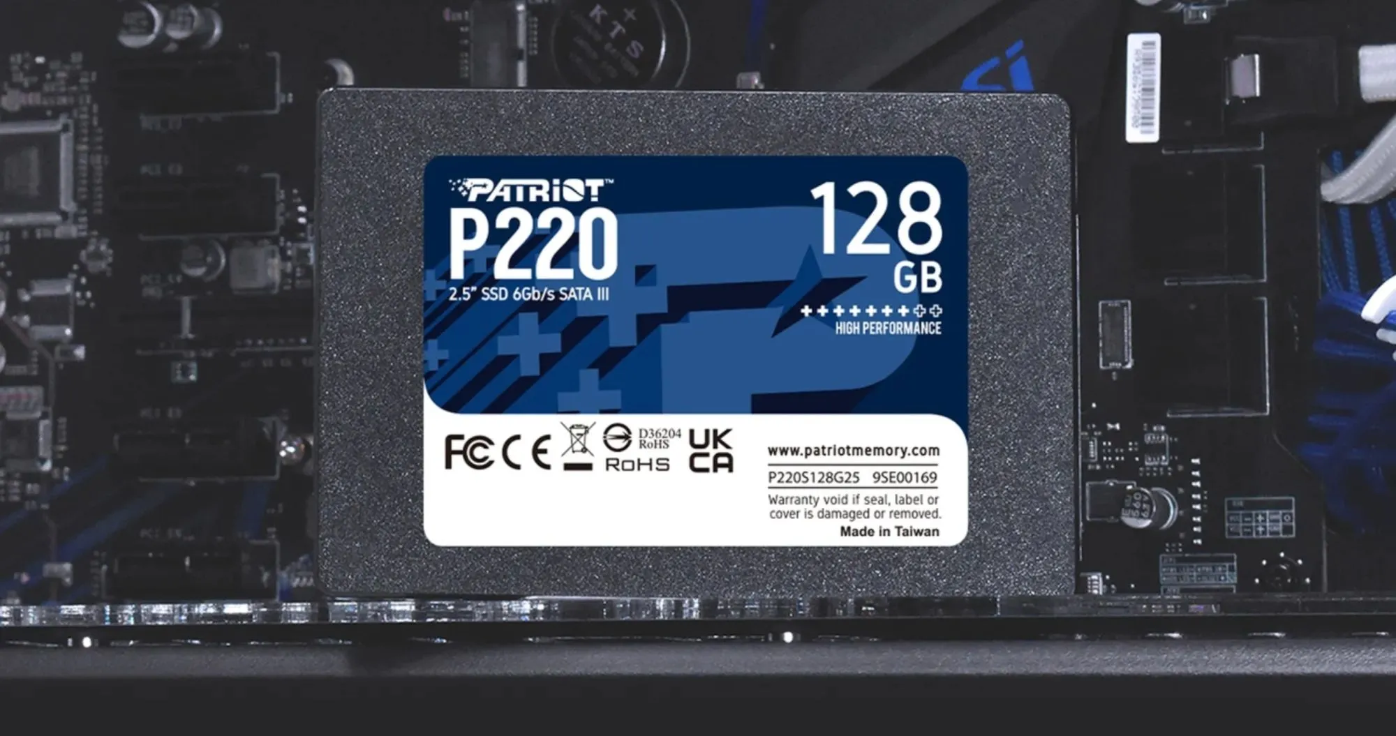 Накопитель SSD Patriot P220 128GB SATA (P220S128G25)