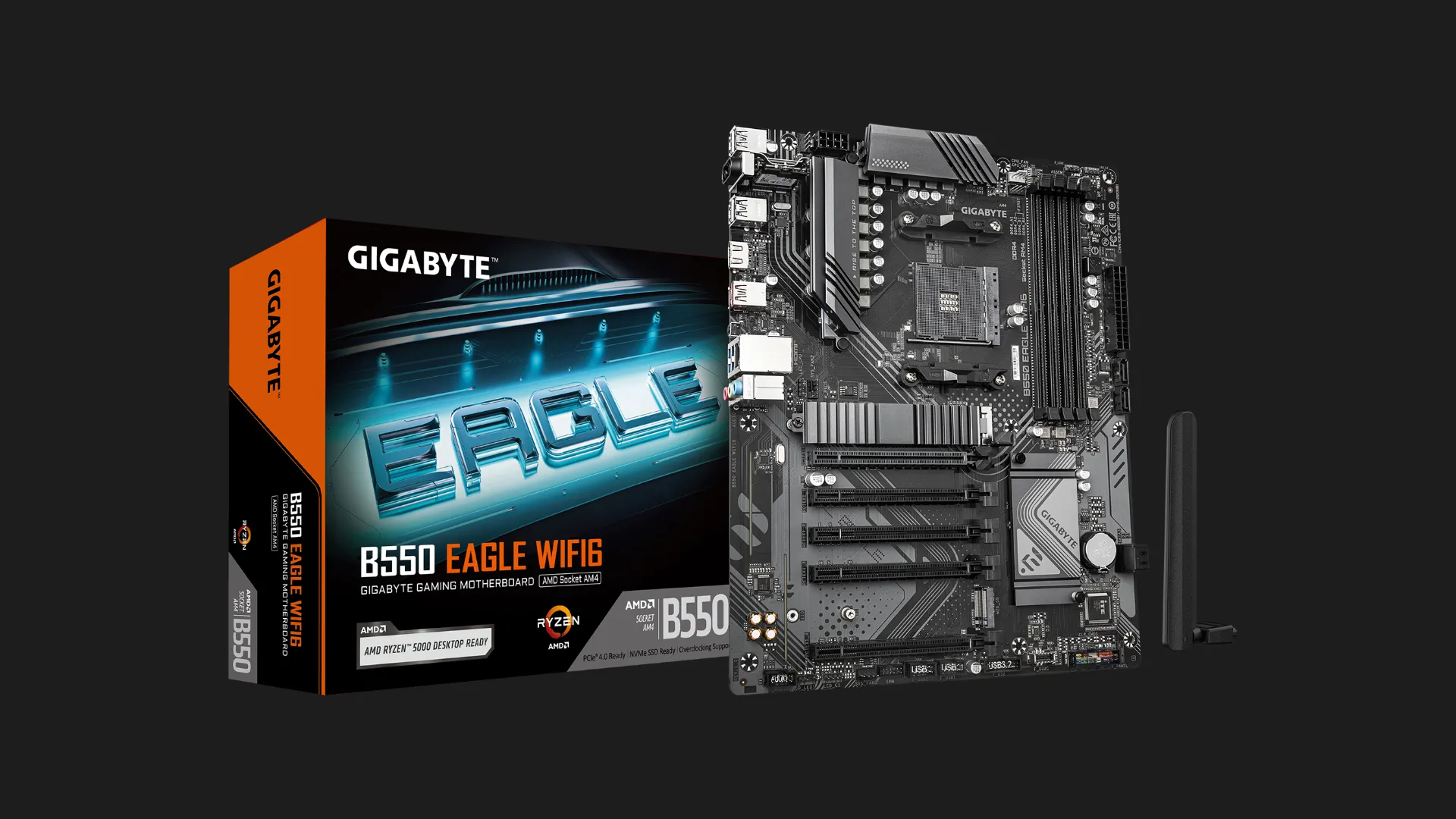 Материнська плата GIGABYTE B550 EAGLE WIFI6 1.0 (B550 EAGLE WIFI6 1.0)